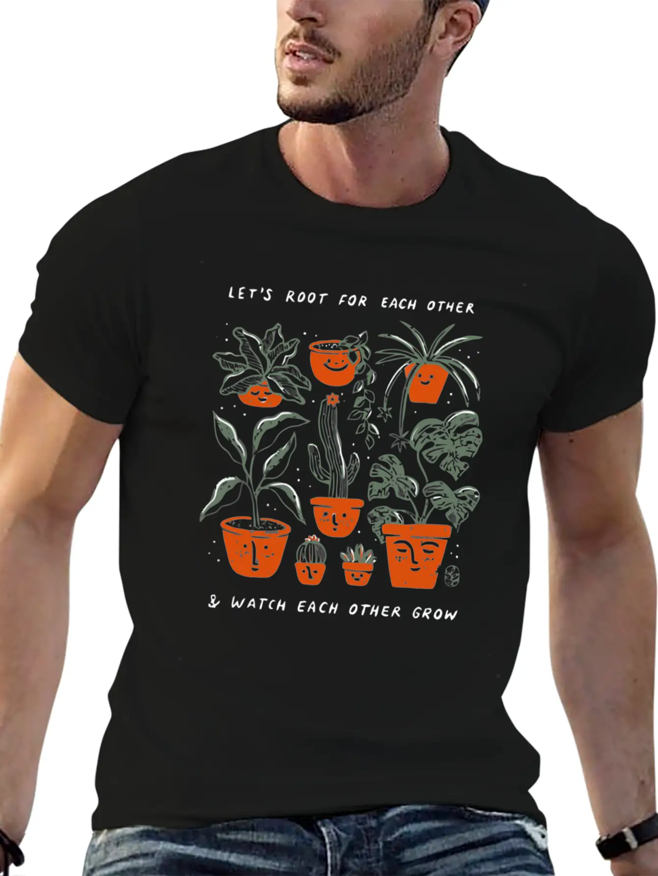 Let's Root For Each Other Stylish Everyday T-Shirt – Unisex Basic Cotton Tee