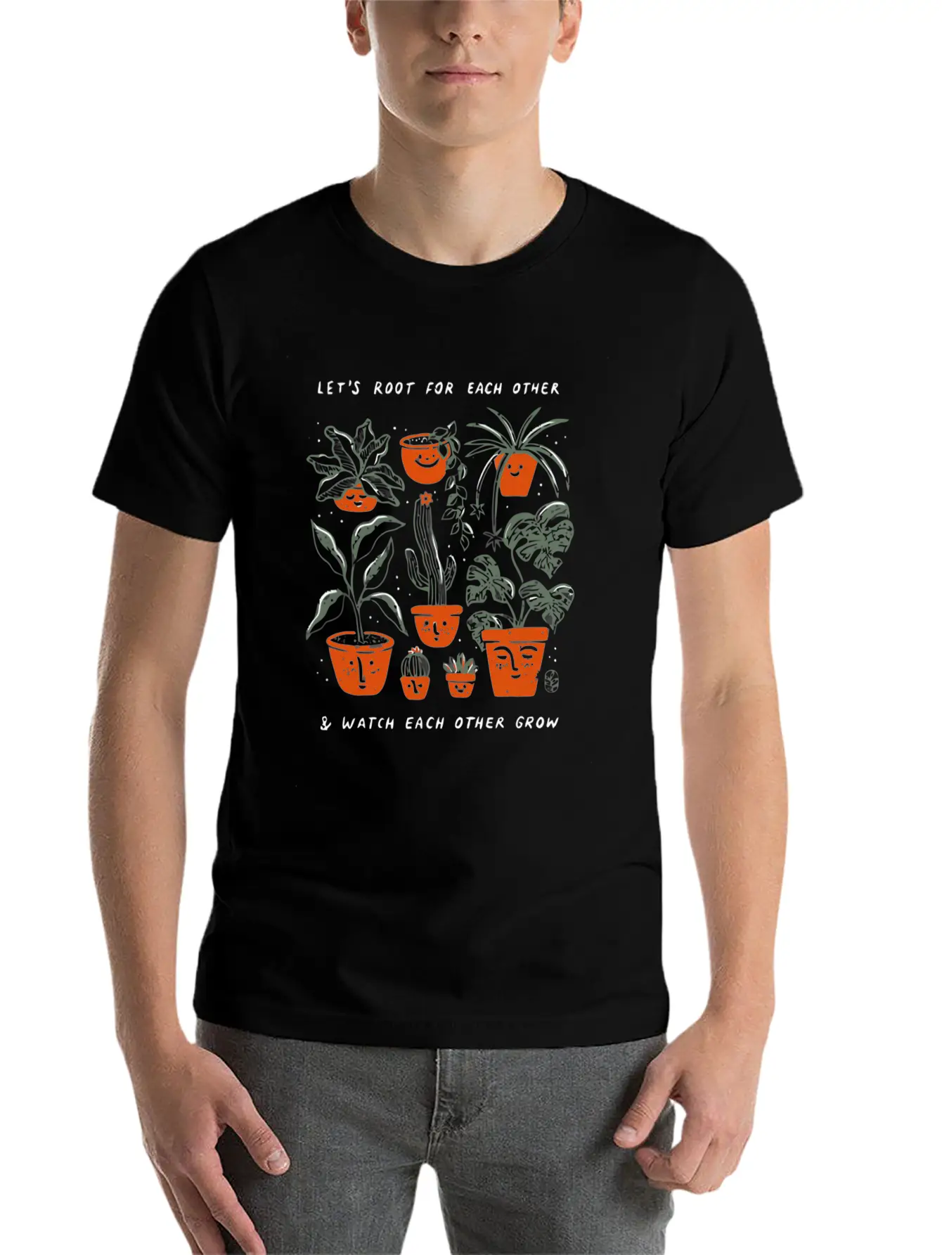 Let's Root For Each Other Stylish Everyday T-Shirt – Unisex Basic Cotton Tee