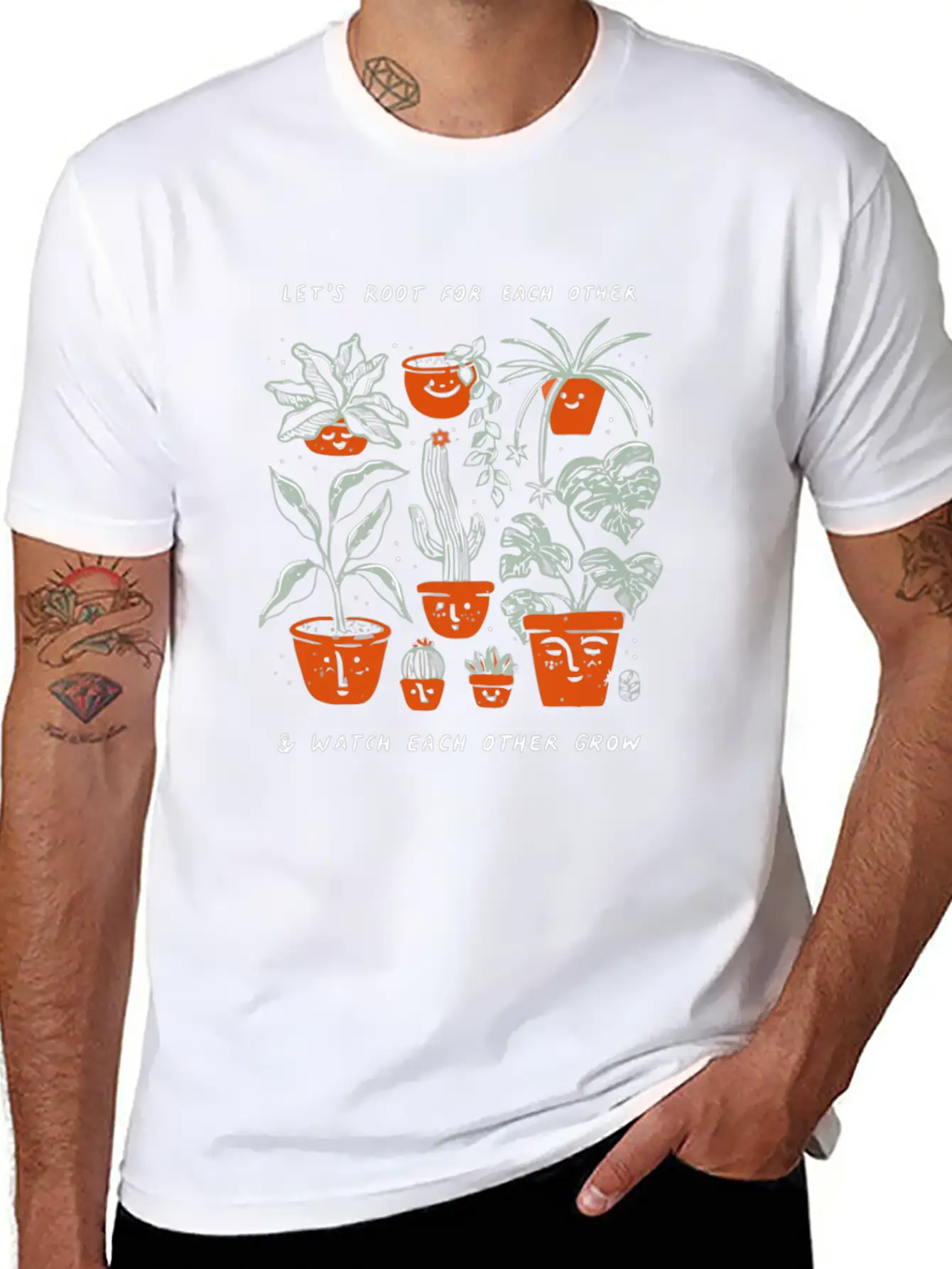 Let's Root For Each Other Stylish Everyday T-Shirt – Unisex Basic Cotton Tee