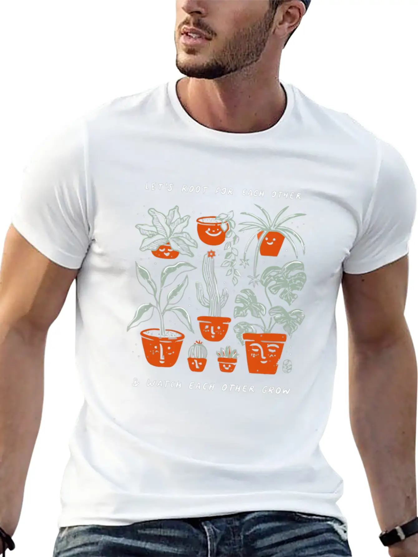 Let's Root For Each Other Stylish Everyday T-Shirt – Unisex Basic Cotton Tee