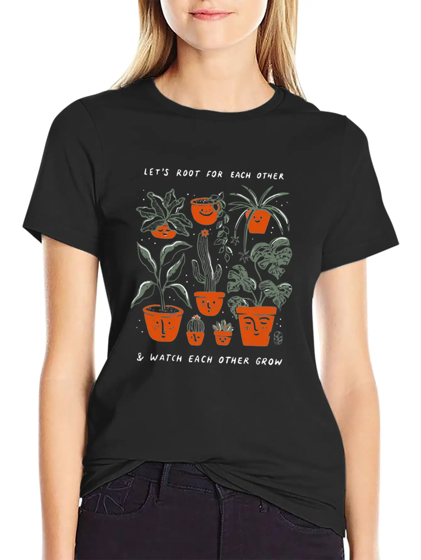 Let's Root For Each Other Stylish Everyday T-Shirt – Unisex Basic Cotton Tee