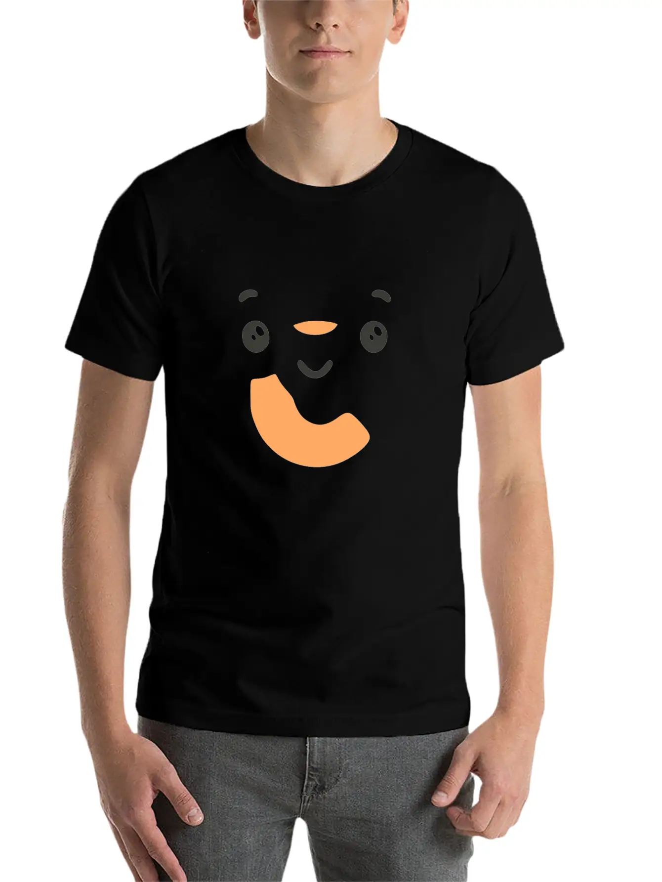 Letter C Cute Kawaii Character Essential Unisex Summer Tee – Soft Cotton Casual Fit
