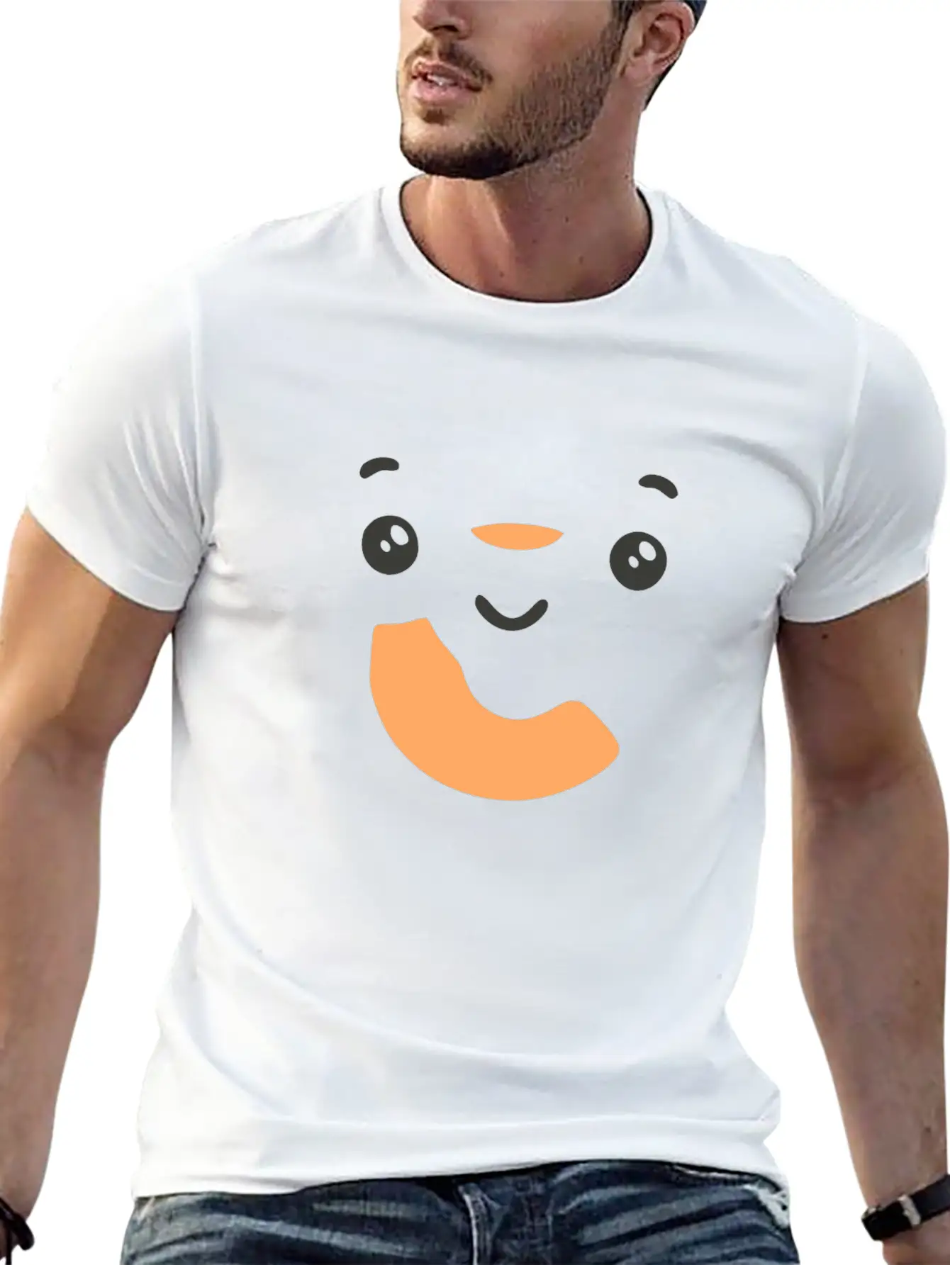 Letter C Cute Kawaii Character Essential Unisex Summer Tee – Soft Cotton Casual Fit