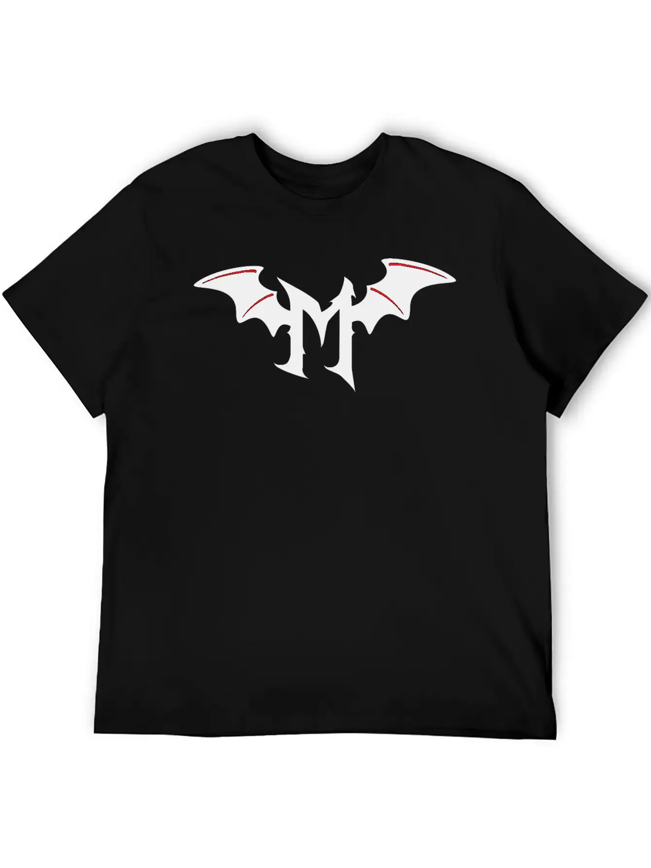 Letter M Gothic Bat Timeless Short Sleeve Tee – Comfy And Minimalist Design