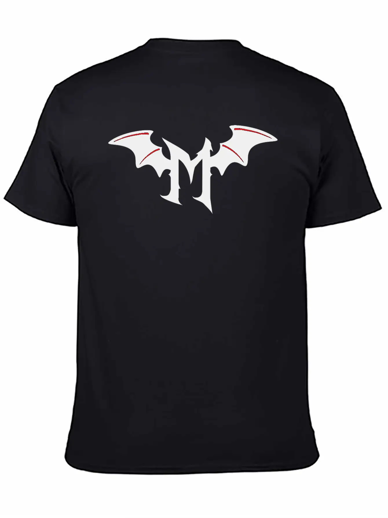 Letter M Gothic Bat Timeless Short Sleeve Tee – Comfy And Minimalist Design