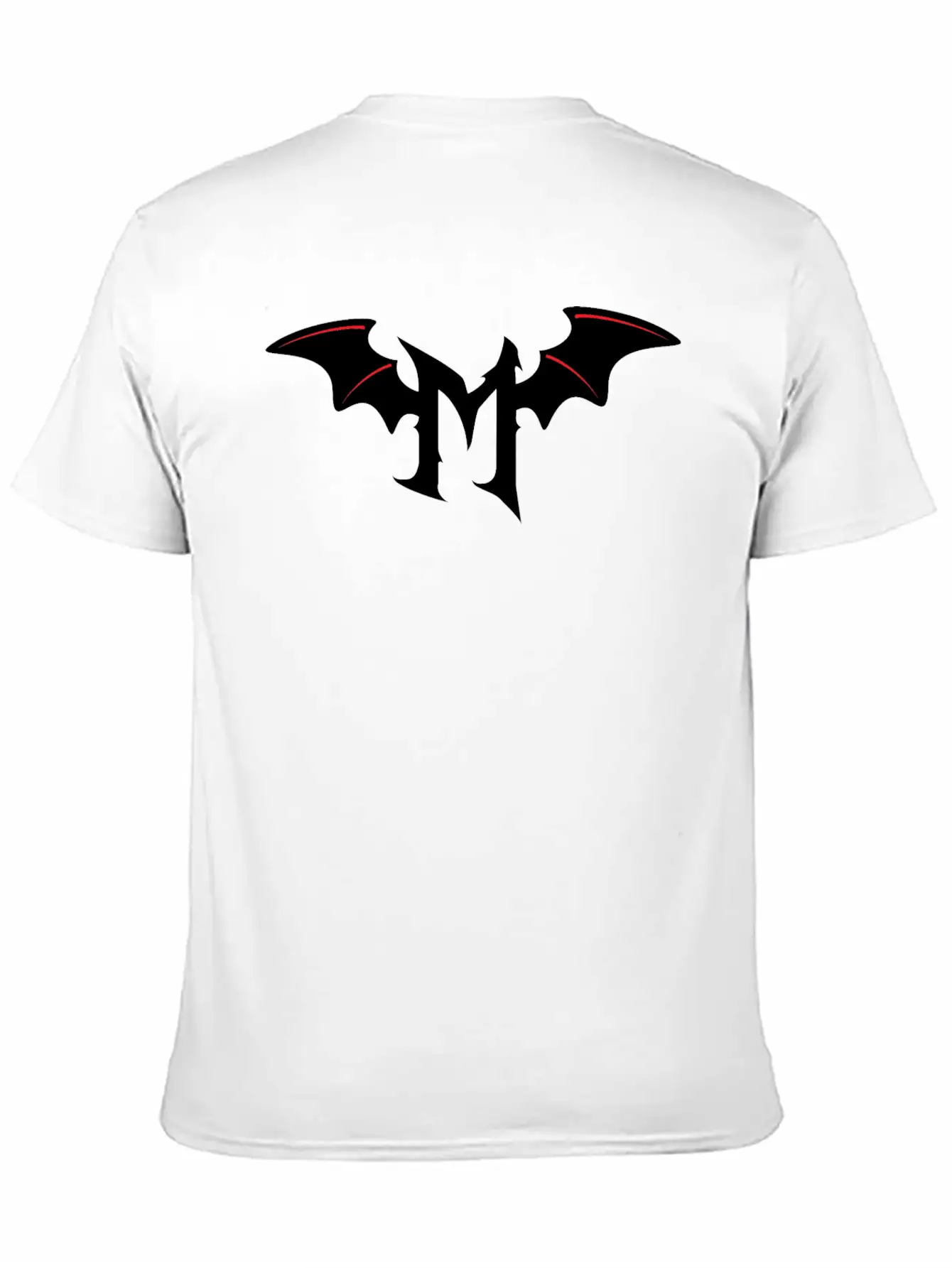 Letter M Gothic Bat Timeless Short Sleeve Tee – Comfy And Minimalist Design