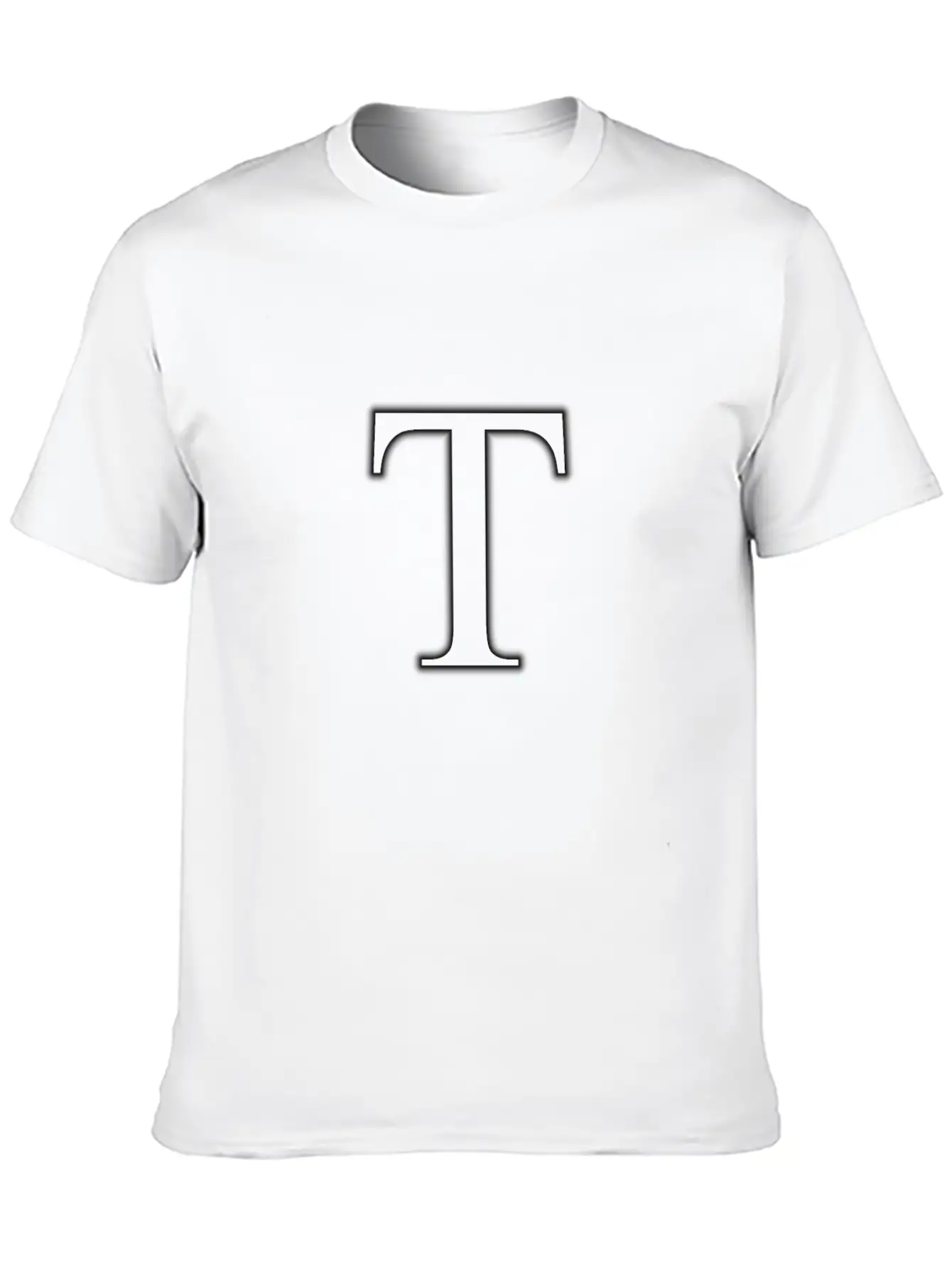 Letter T Basic Graphic T-Shirt – Daily Comfort In Soft Cotton