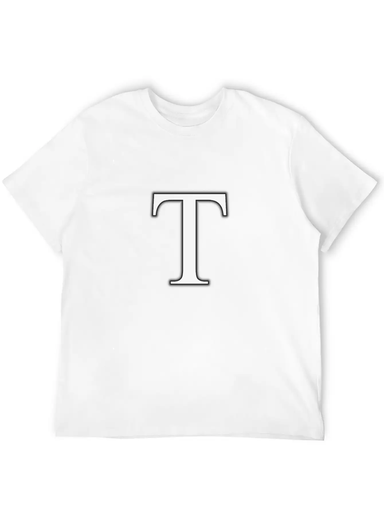 Letter T Basic Graphic T-Shirt – Daily Comfort In Soft Cotton