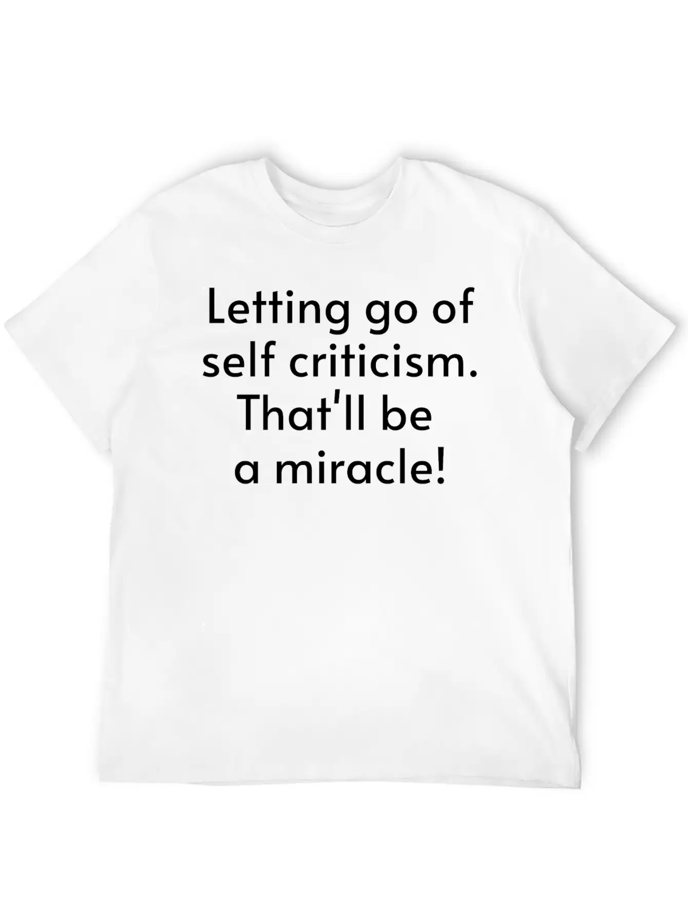 Letting Go Of Self Criticism Sustainable T-shirt Unisex Short Sleeve Soft Cotton T-Shirt – Casual Everyday Wear
