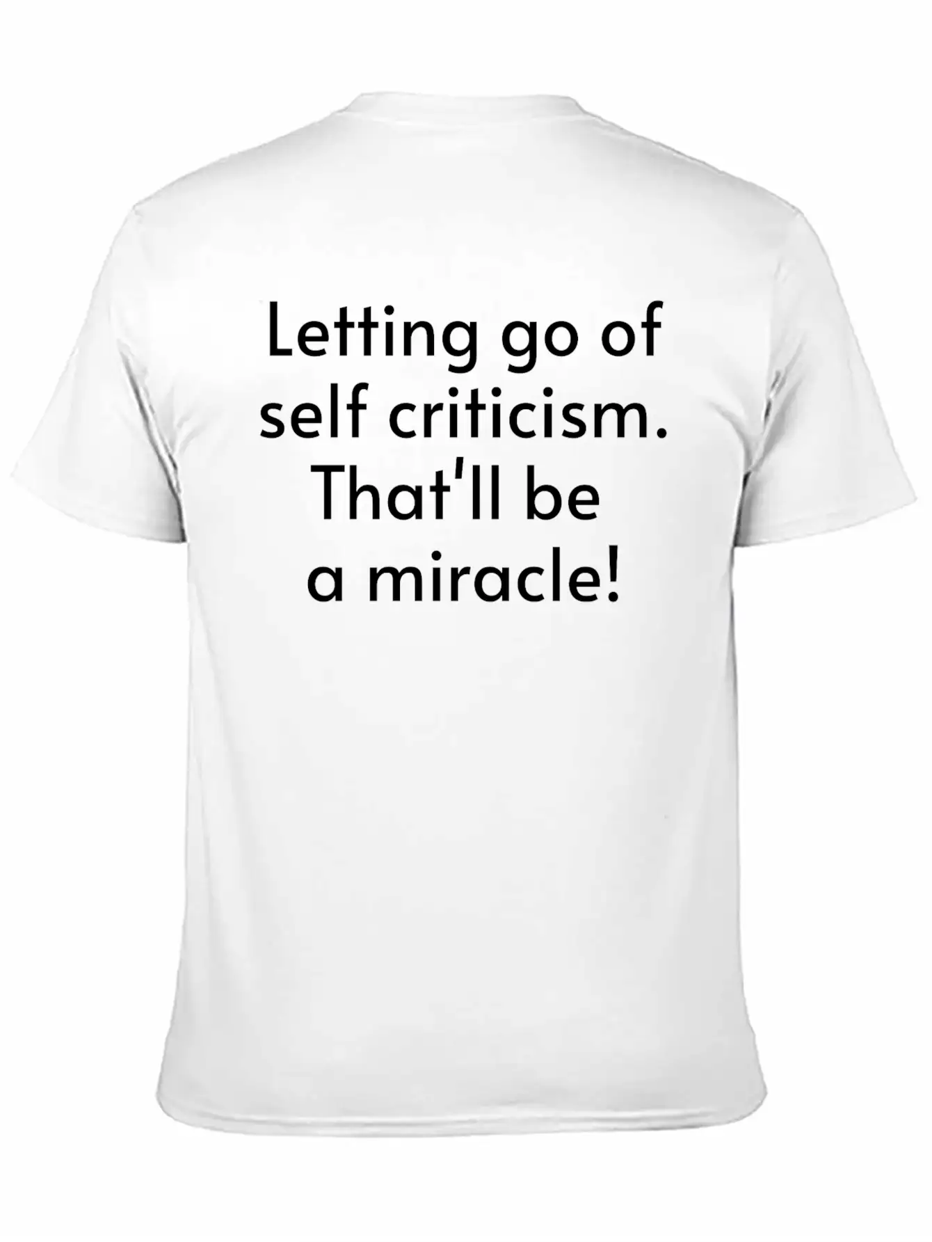 Letting Go Of Self Criticism Sustainable T-shirt Unisex Short Sleeve Soft Cotton T-Shirt – Casual Everyday Wear