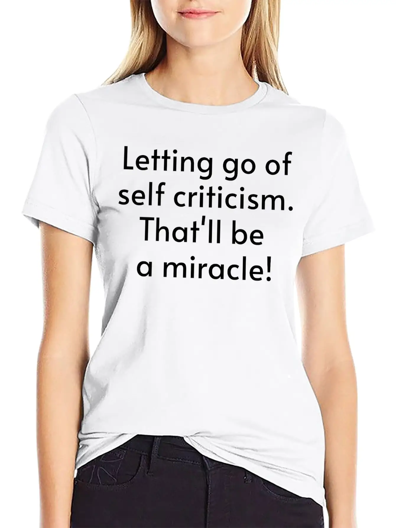 Letting Go Of Self Criticism Sustainable T-shirt Unisex Short Sleeve Soft Cotton T-Shirt – Casual Everyday Wear