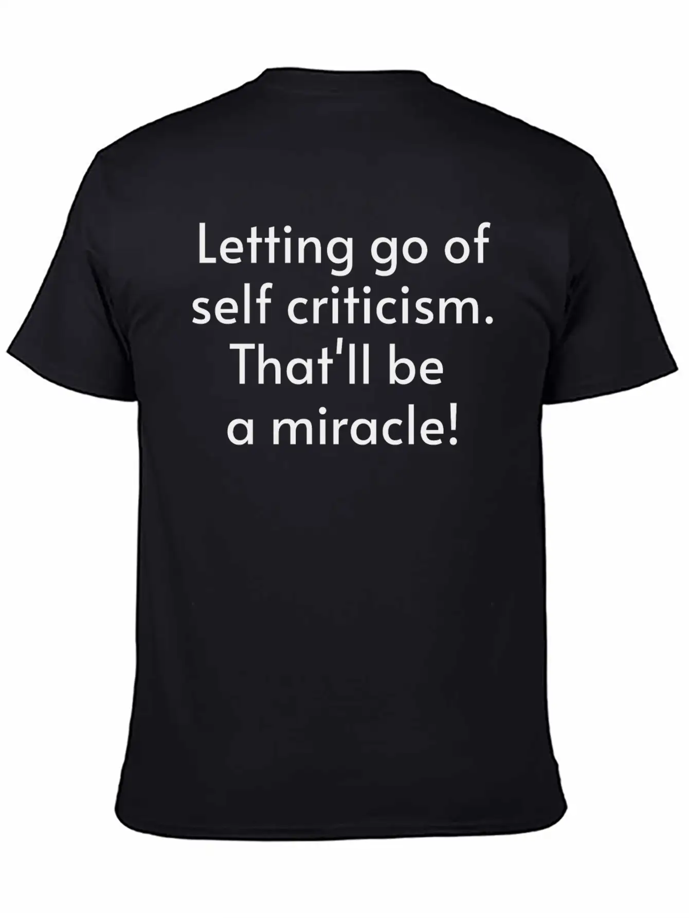 Letting Go Of Self Criticism Sustainable T-shirt Unisex Short Sleeve Soft Cotton T-Shirt – Casual Everyday Wear