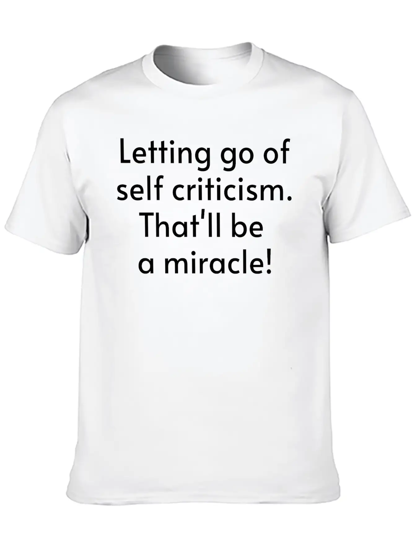 Letting Go Of Self Criticism Sustainable T-shirt Unisex Short Sleeve Soft Cotton T-Shirt – Casual Everyday Wear