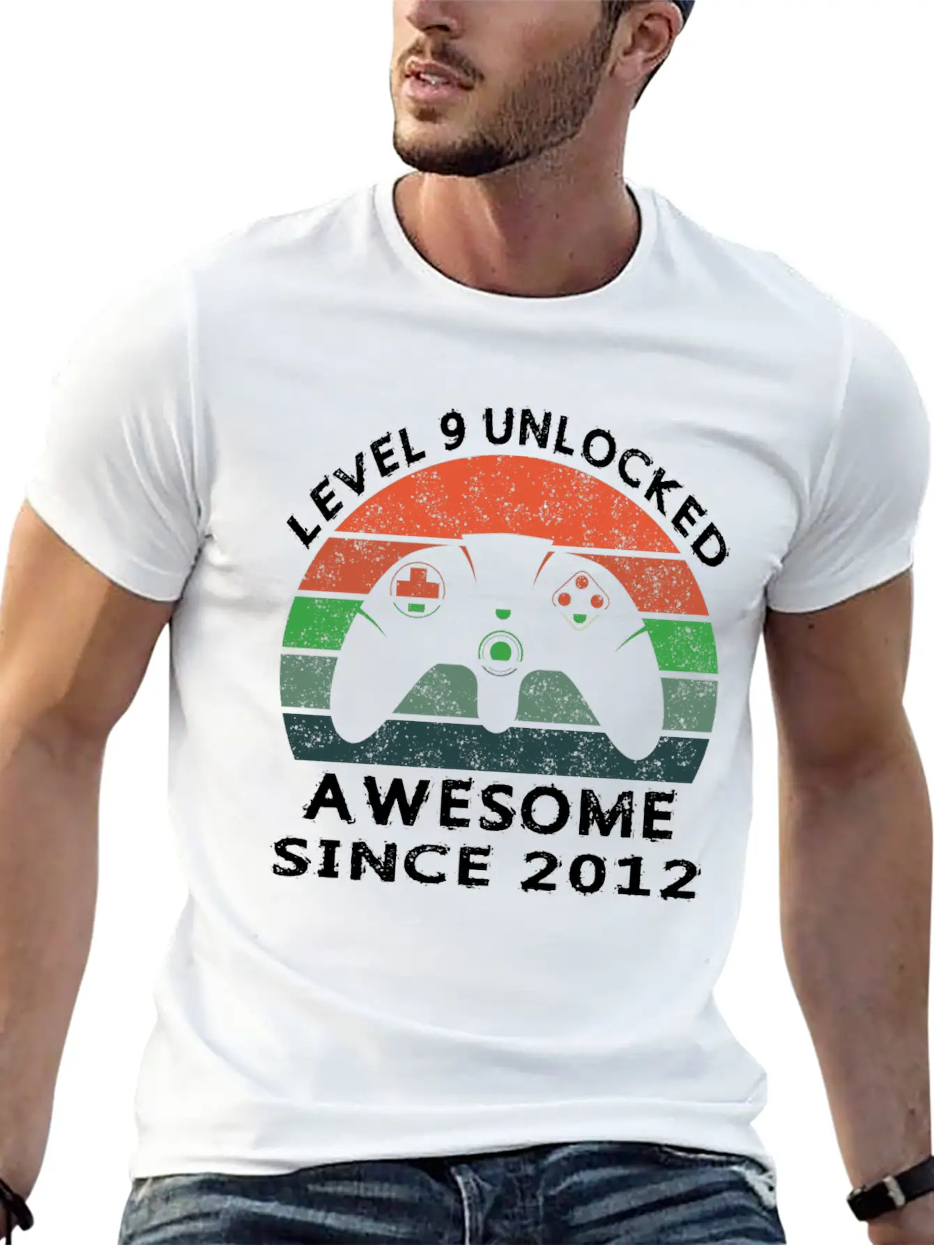 Level 9 Unlocked Awesome Since 2012 Video Game 9th Unisex Casual T-Shirt – Clean Design For Daily Comfort