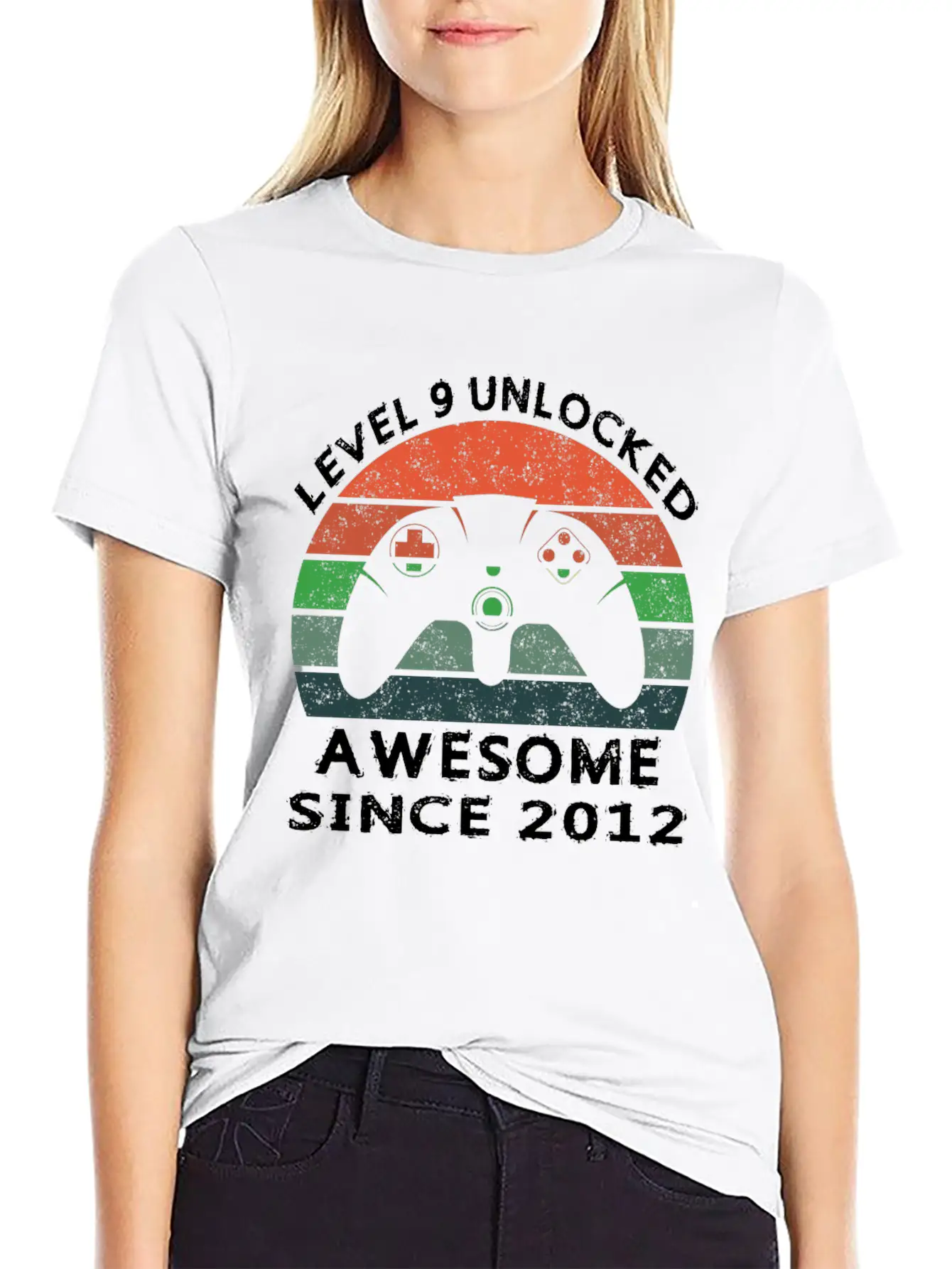 Level 9 Unlocked Awesome Since 2012 Video Game 9th Unisex Casual T-Shirt – Clean Design For Daily Comfort