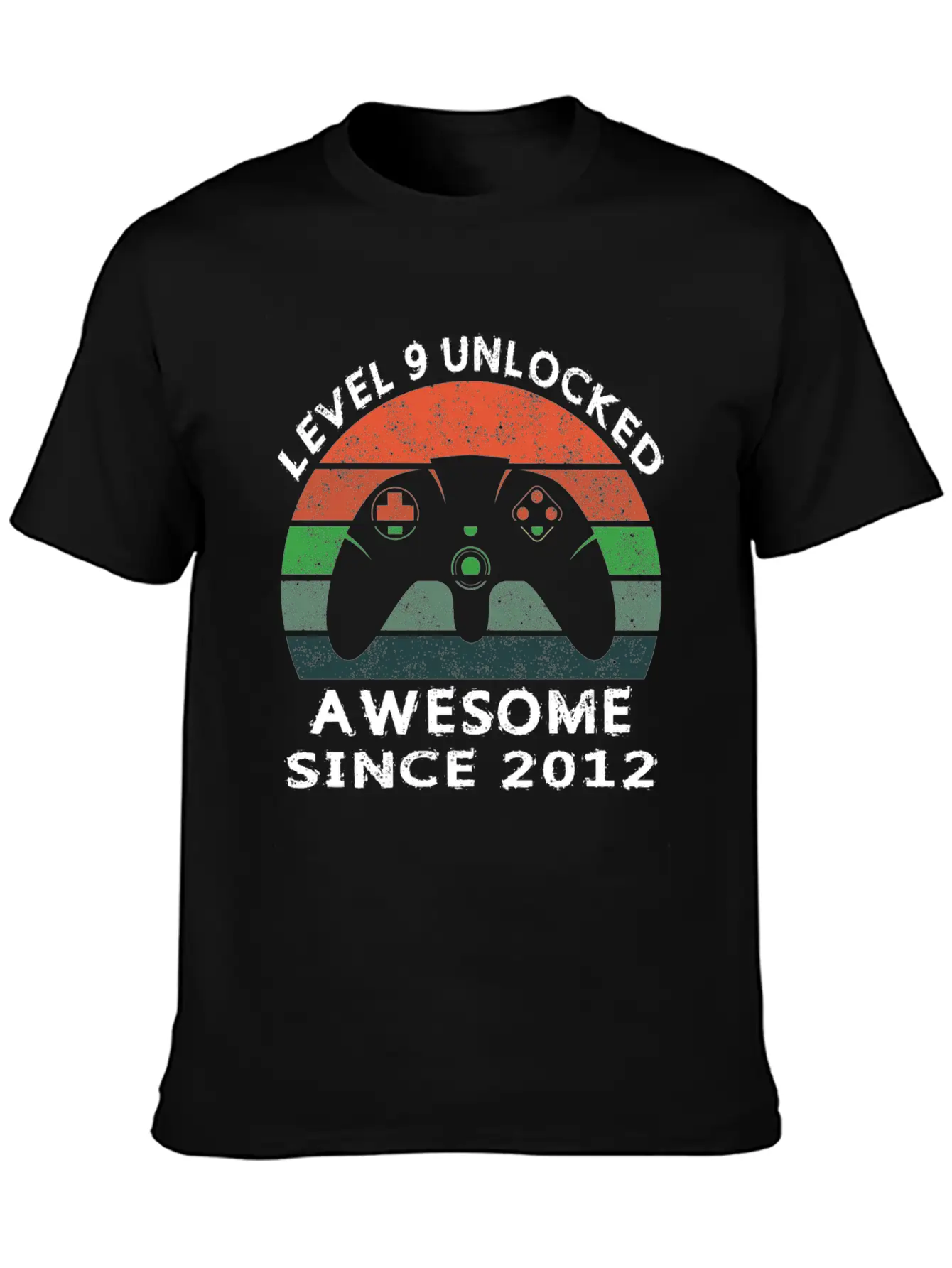 Level 9 Unlocked Awesome Since 2012 Video Game 9th Unisex Casual T-Shirt – Clean Design For Daily Comfort