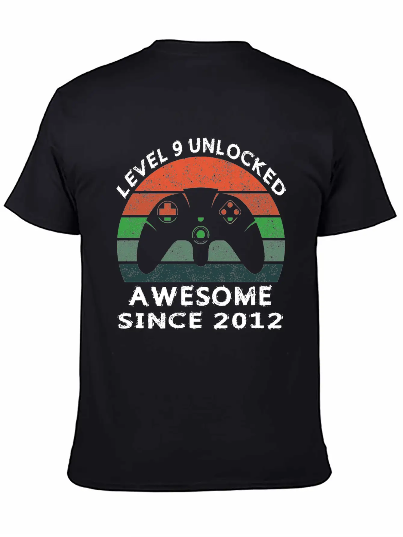 Level 9 Unlocked Awesome Since 2012 Video Game 9th Unisex Casual T-Shirt – Clean Design For Daily Comfort