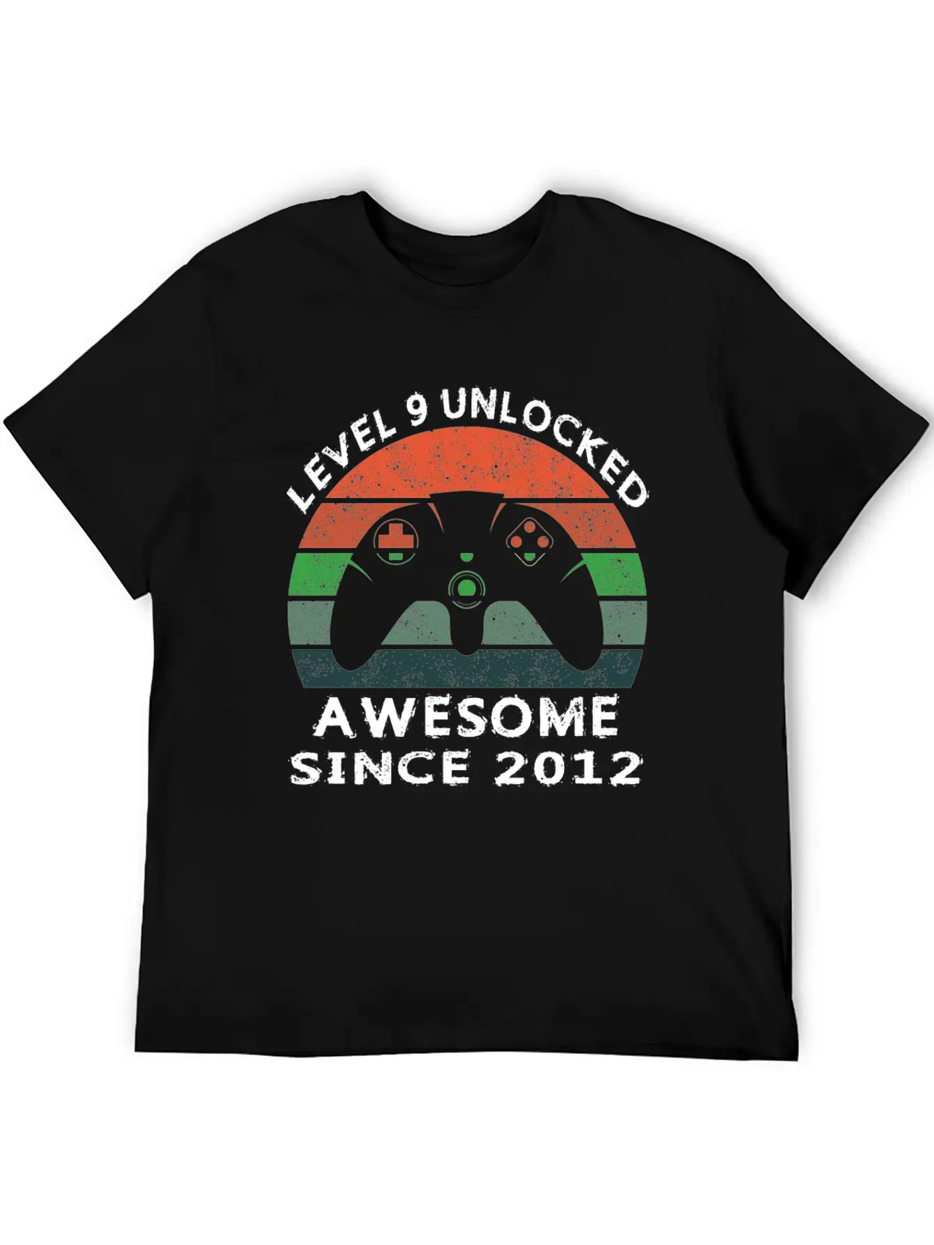 Level 9 Unlocked Awesome Since 2012 Video Game 9th Unisex Casual T-Shirt – Clean Design For Daily Comfort