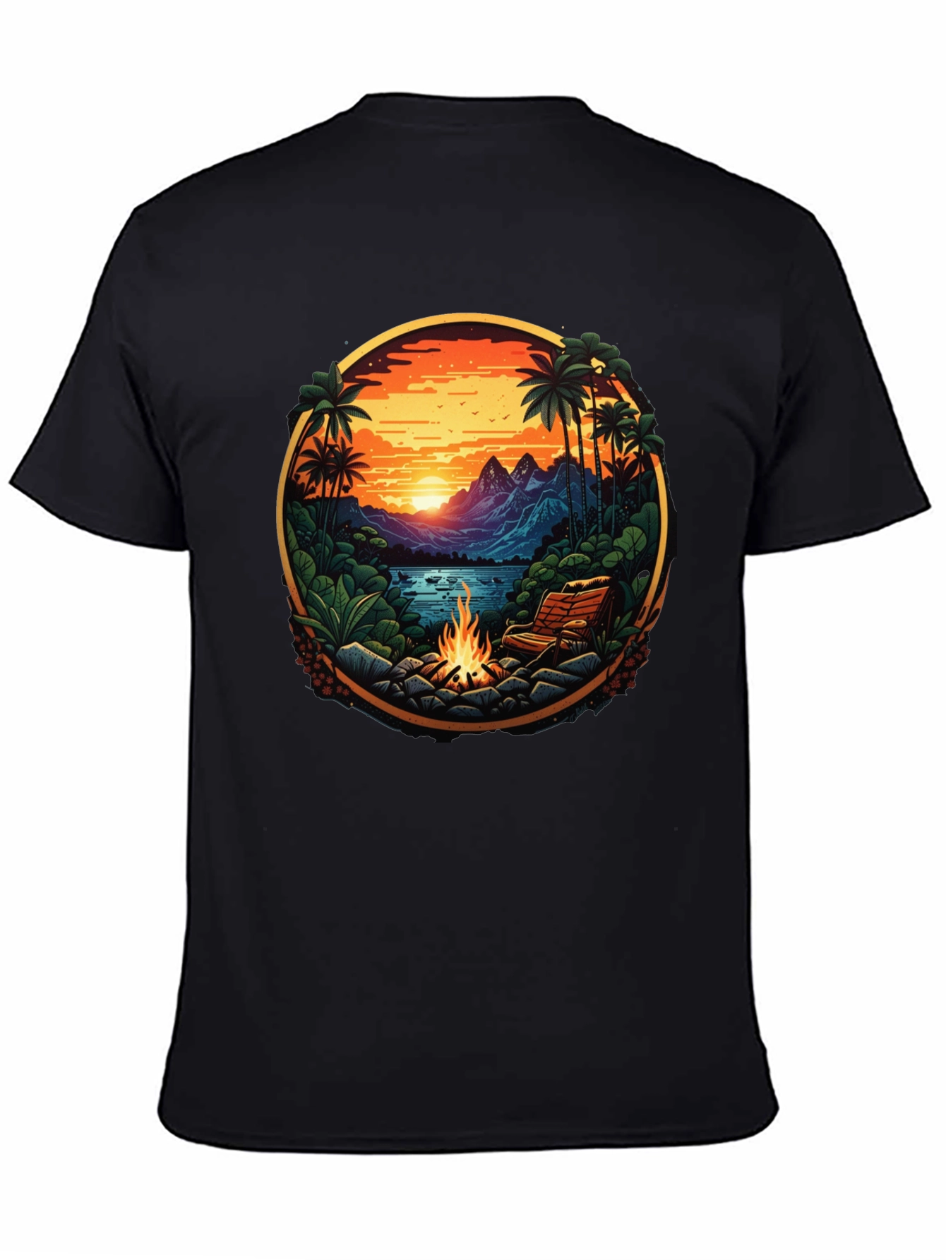 Tropical Campfire Graphic Tee