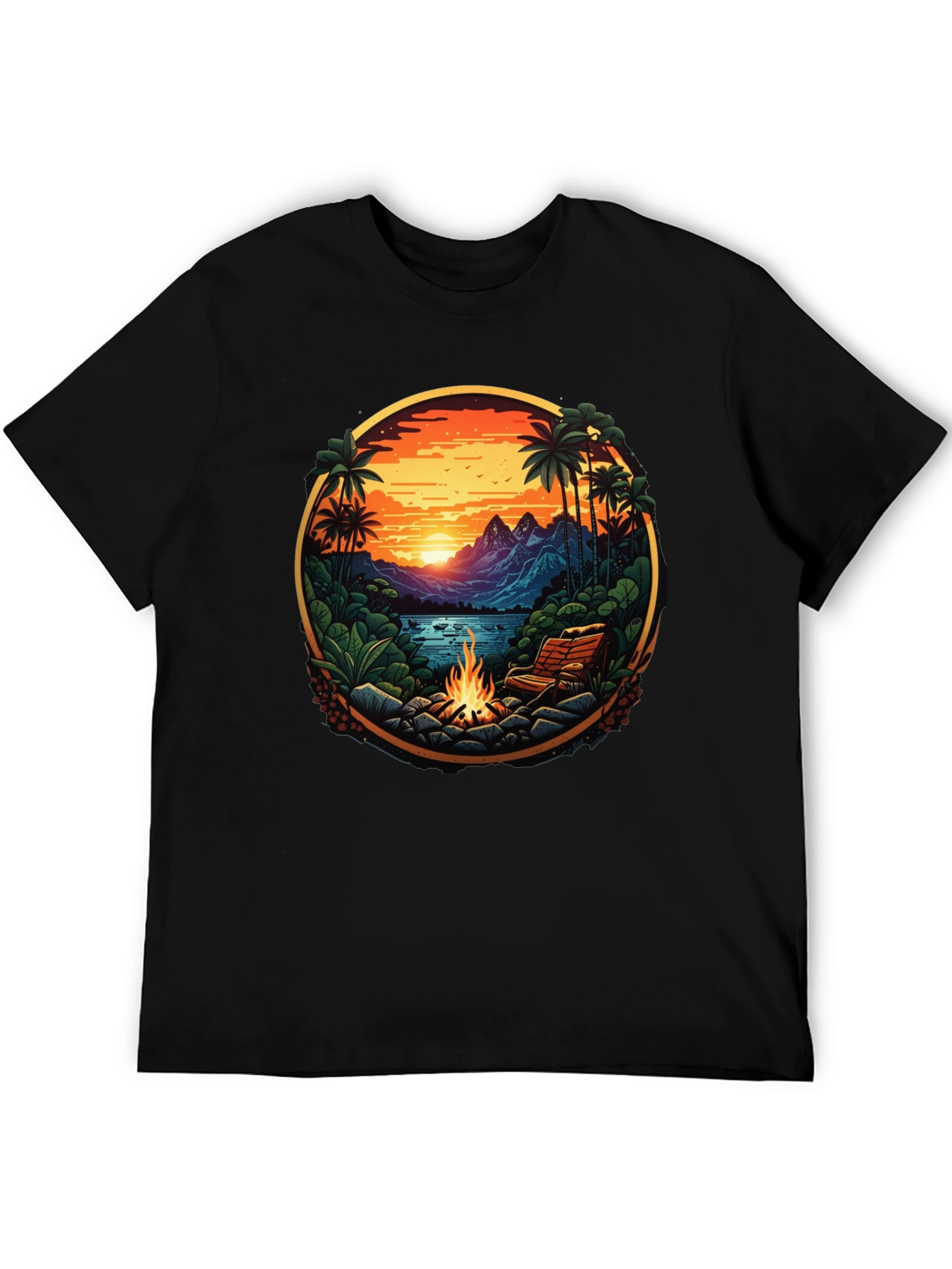 Tropical Campfire Graphic Tee