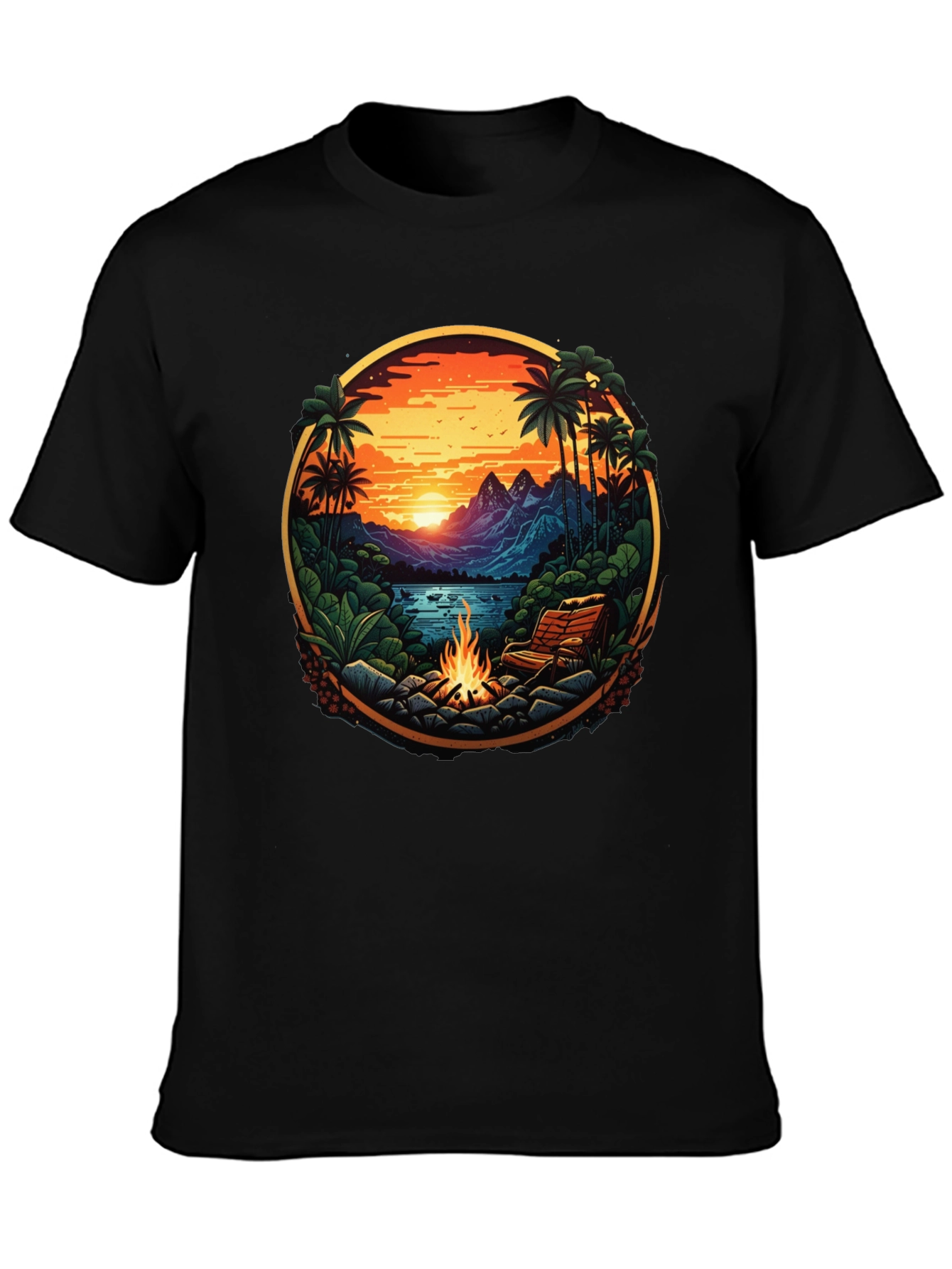 Tropical Campfire Graphic Tee