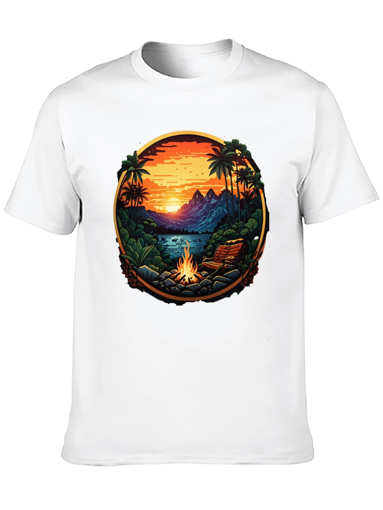 Tropical Campfire Graphic Tee