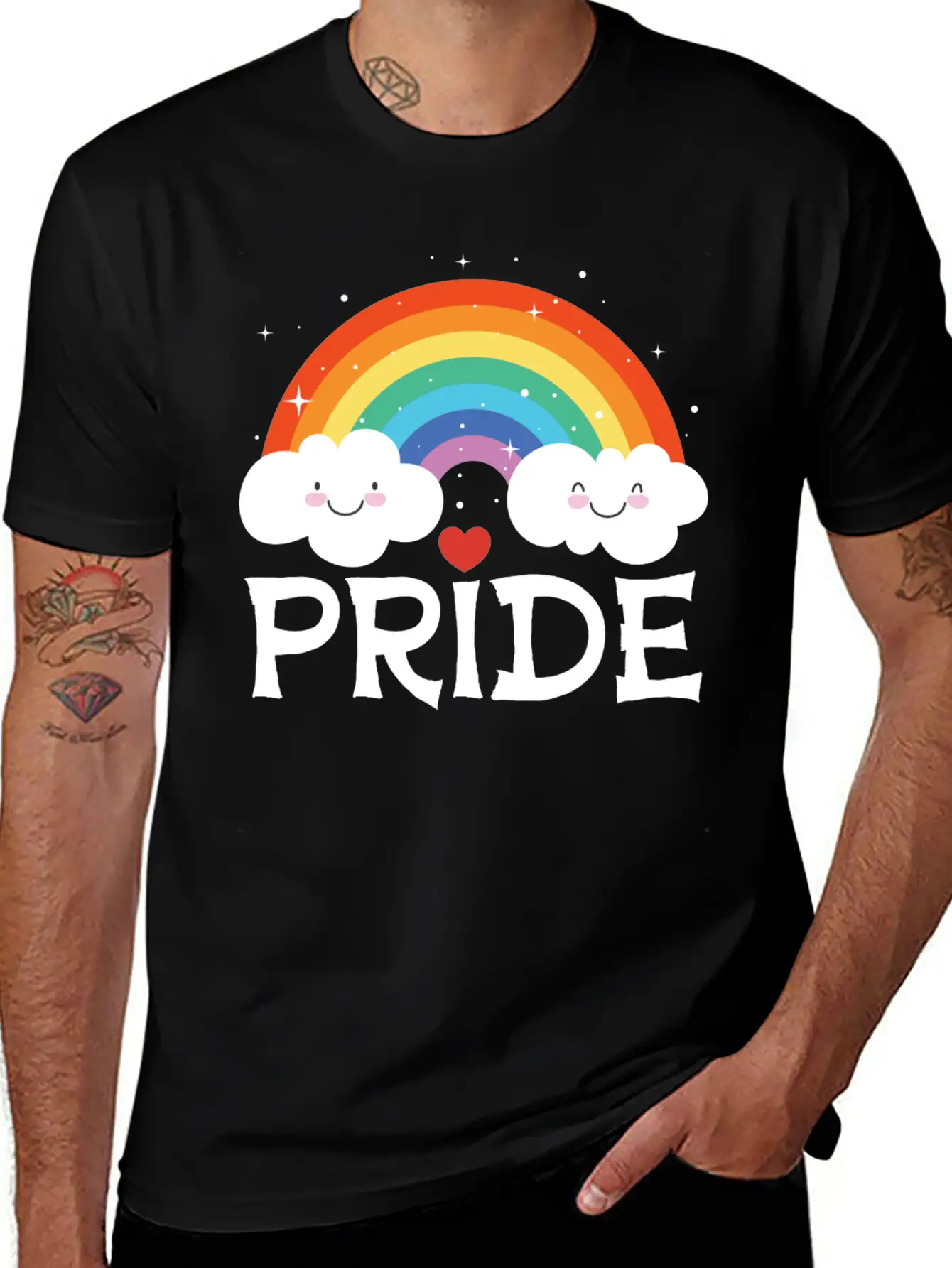 Lgbt Gay Pride Month Pride Rainbow Stylish Everyday T-Shirt – Unisex Basic Cotton Tee