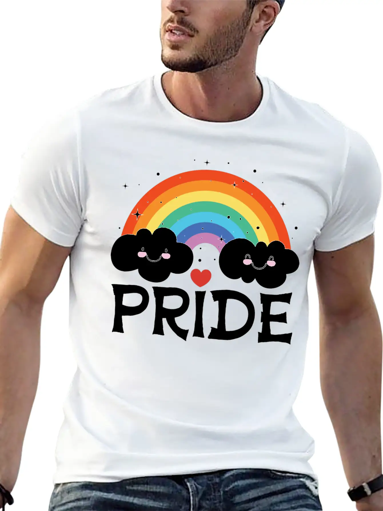 Lgbt Gay Pride Month Pride Rainbow Stylish Everyday T-Shirt – Unisex Basic Cotton Tee