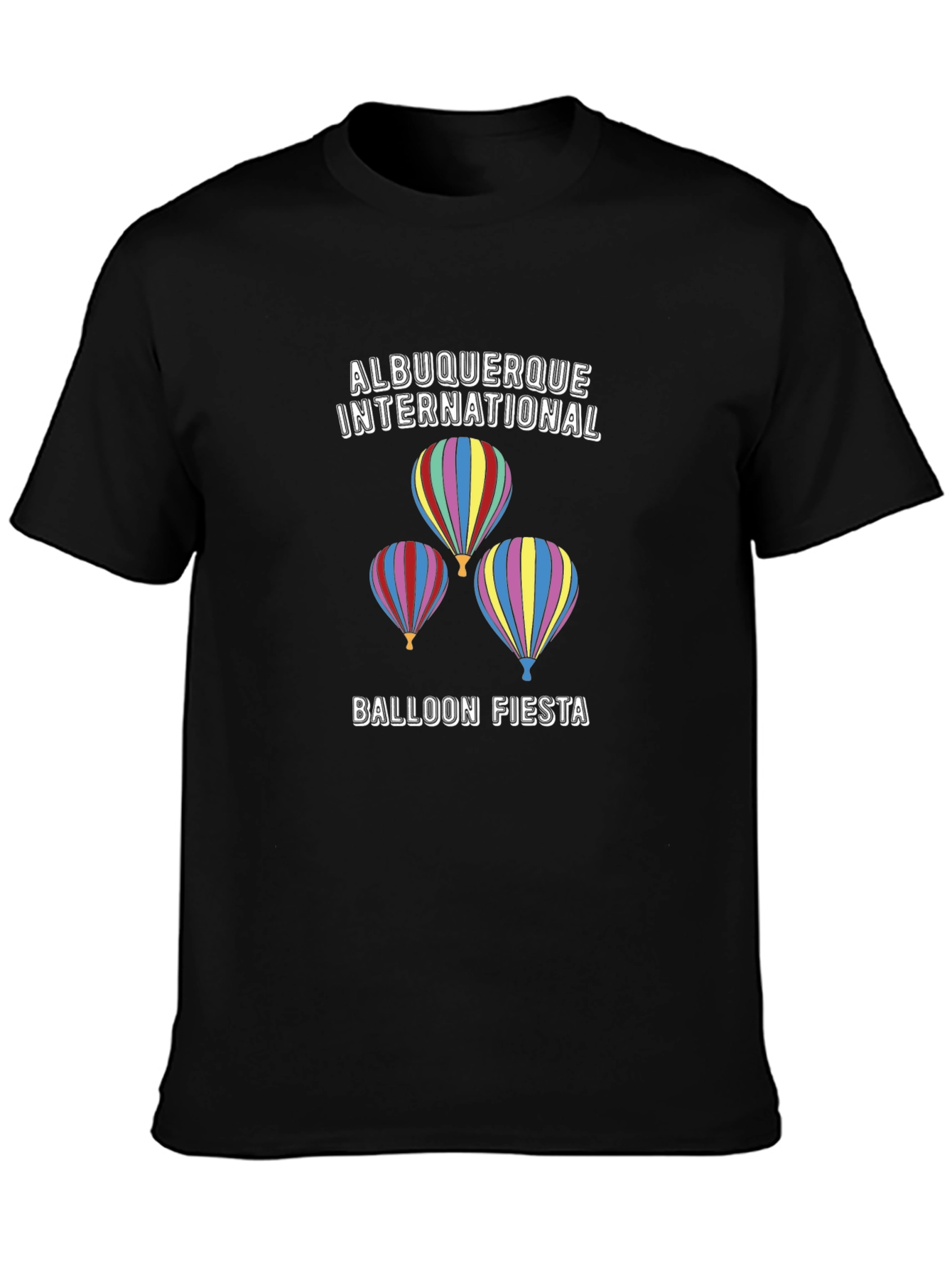 Albuquerque Balloon Fiesta Black T-Shirt