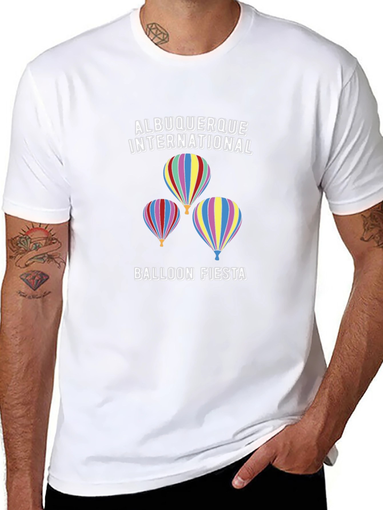 Albuquerque Balloon Fiesta Black T-Shirt