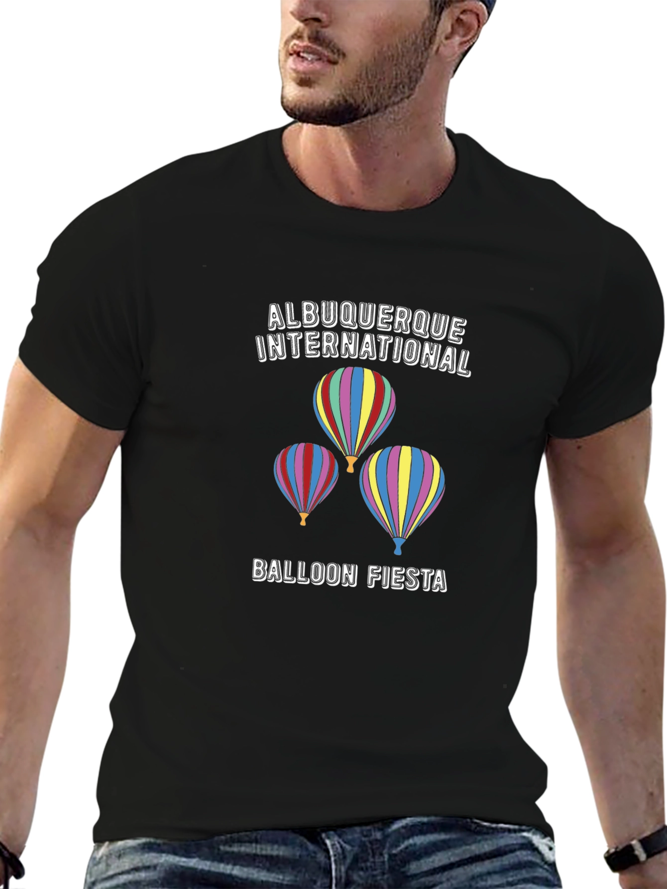 Albuquerque Balloon Fiesta Black T-Shirt
