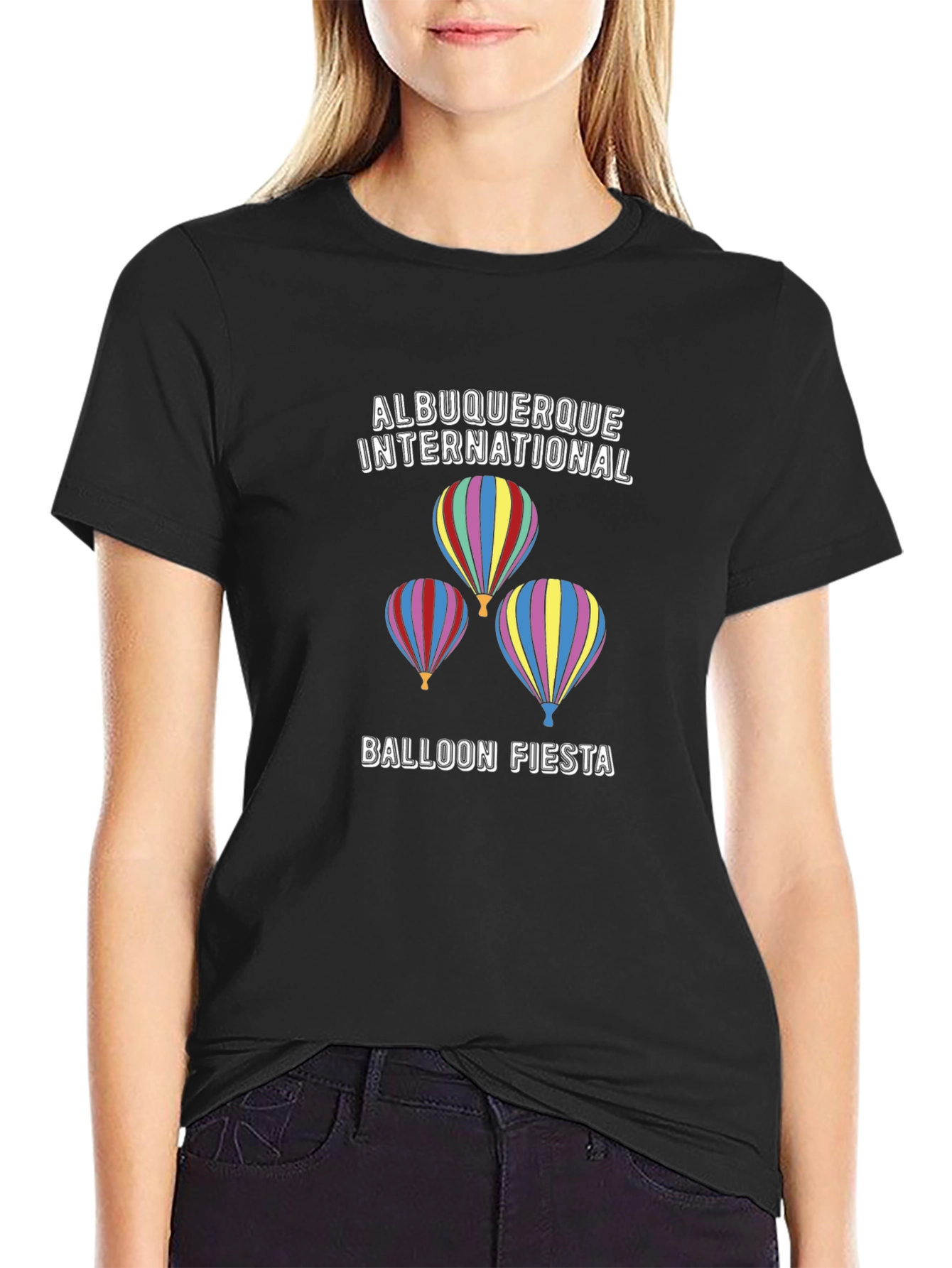 Albuquerque Balloon Fiesta Black T-Shirt
