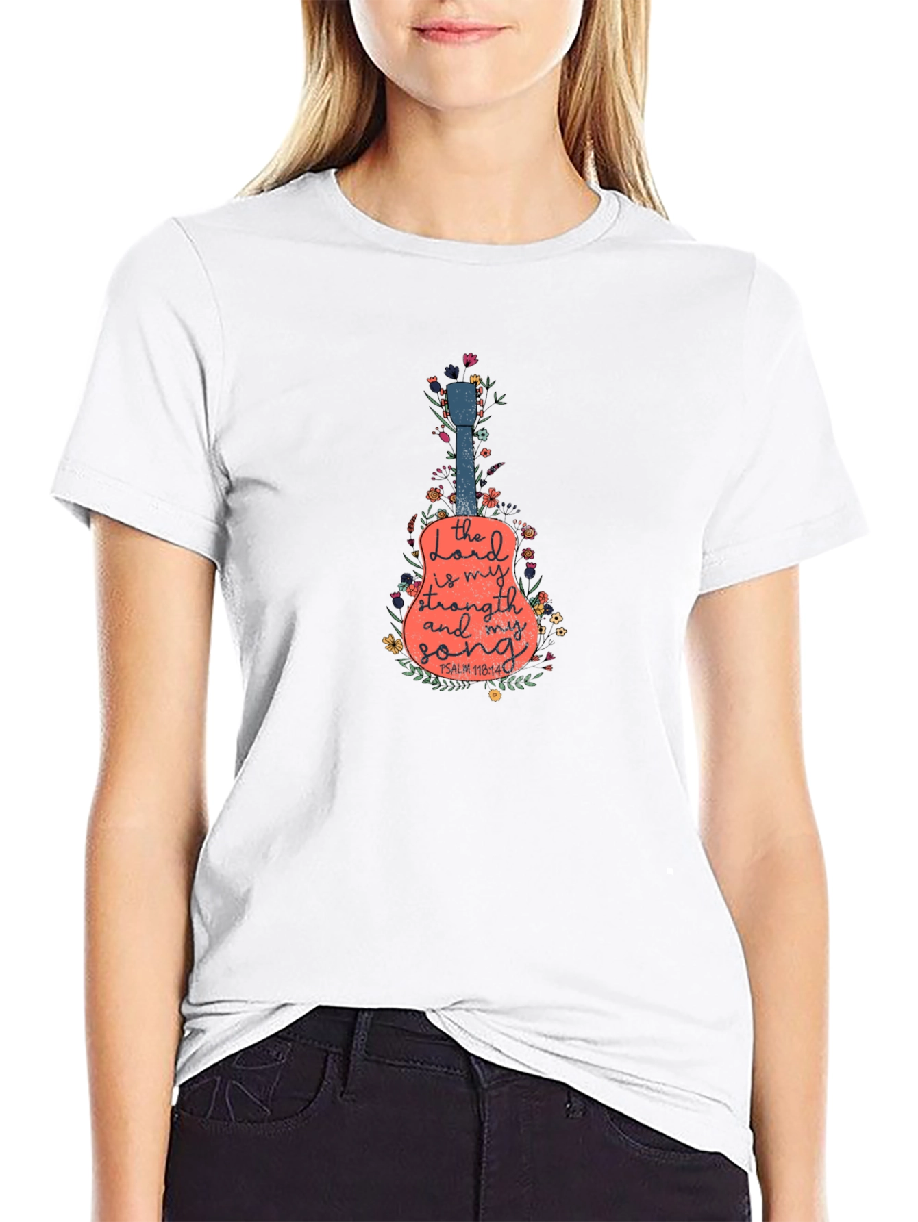 Faith Guitar T-Shirt - Lord Is My Strength