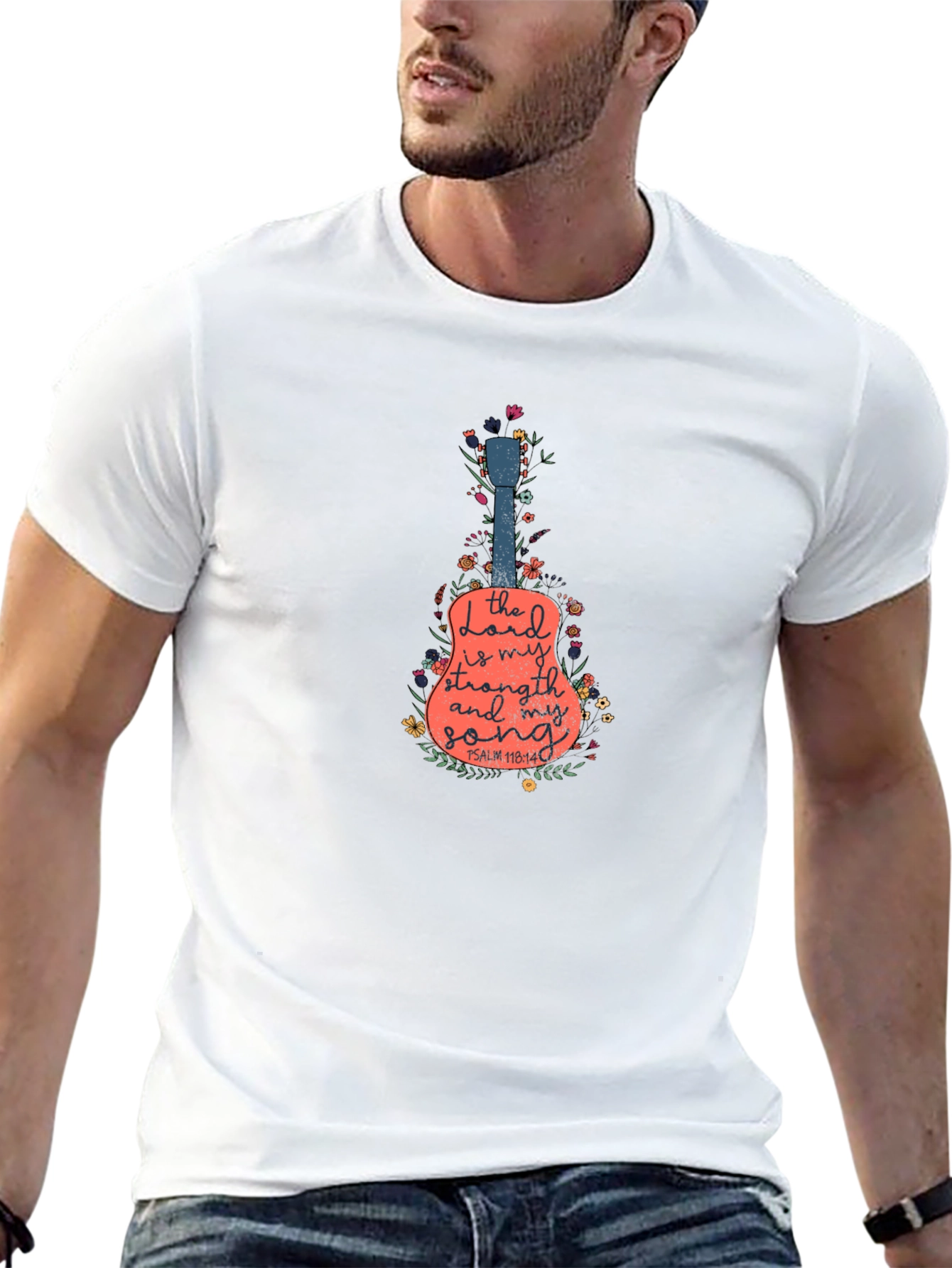 Faith Guitar T-Shirt - Lord Is My Strength