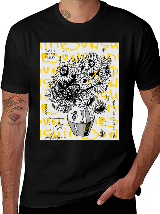 Sunflower Graphic Tee - Unique Artistic Print