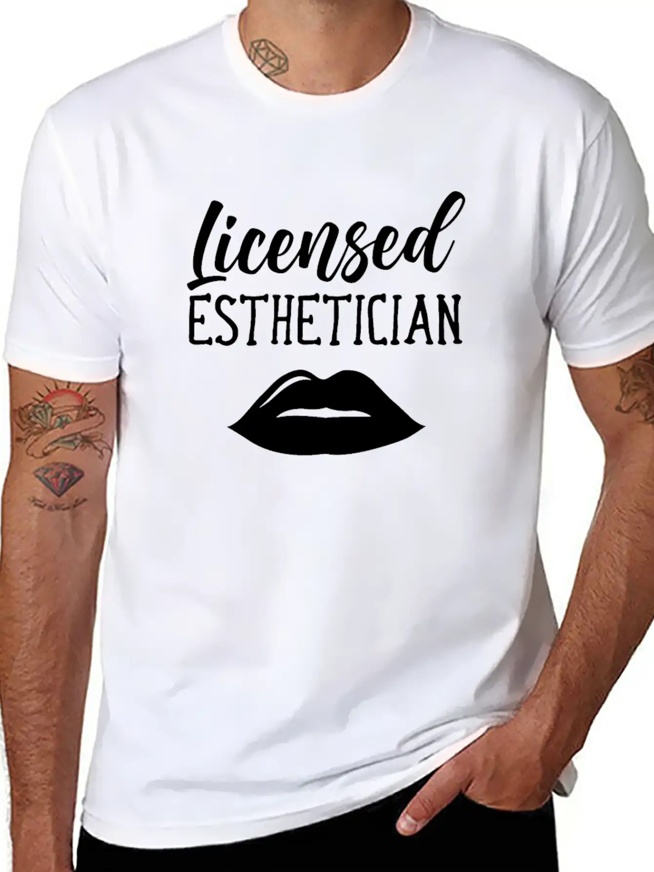 Licensed Esthetician Job Cosmetician Cosmetics Timeless Short Sleeve Tee – Comfy And Minimalist Design