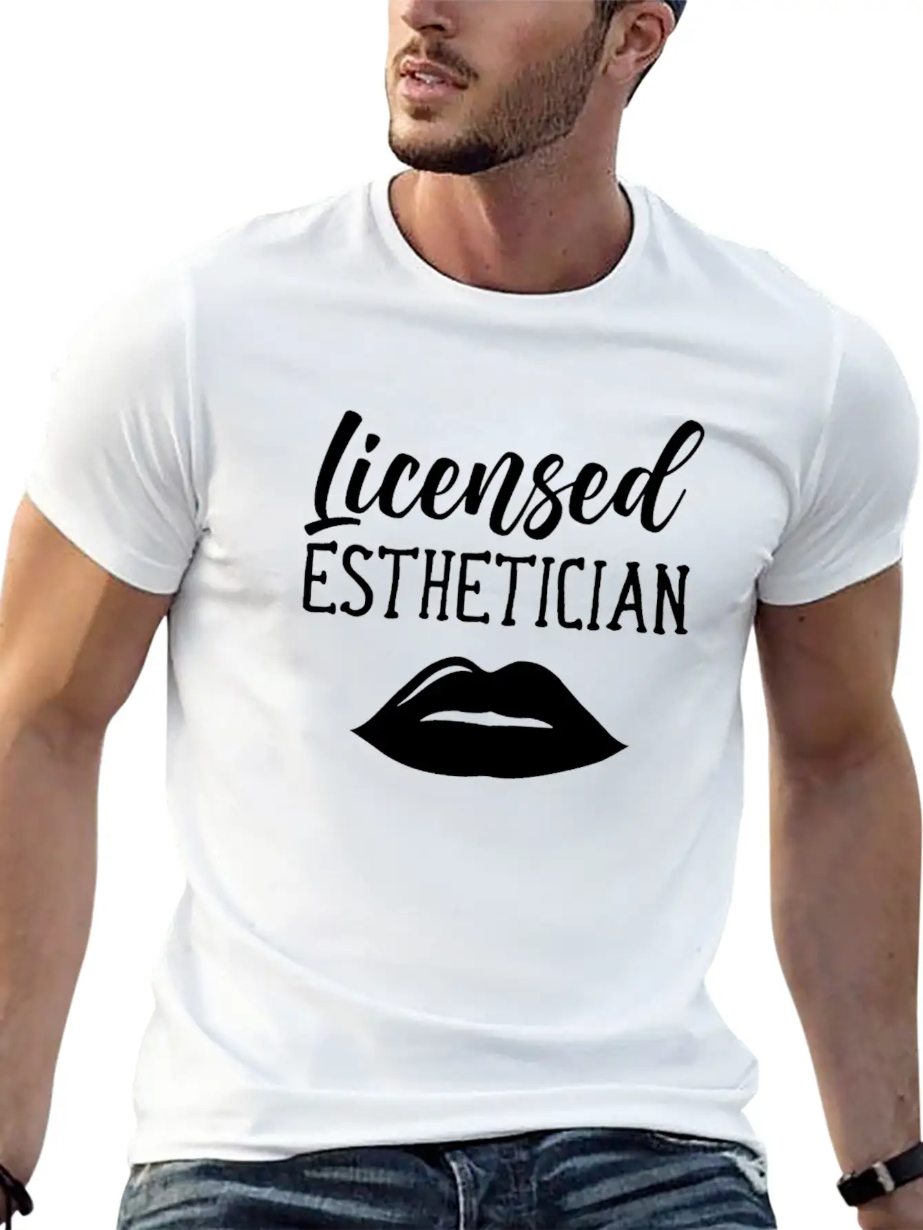 Licensed Esthetician Job Cosmetician Cosmetics Timeless Short Sleeve Tee – Comfy And Minimalist Design
