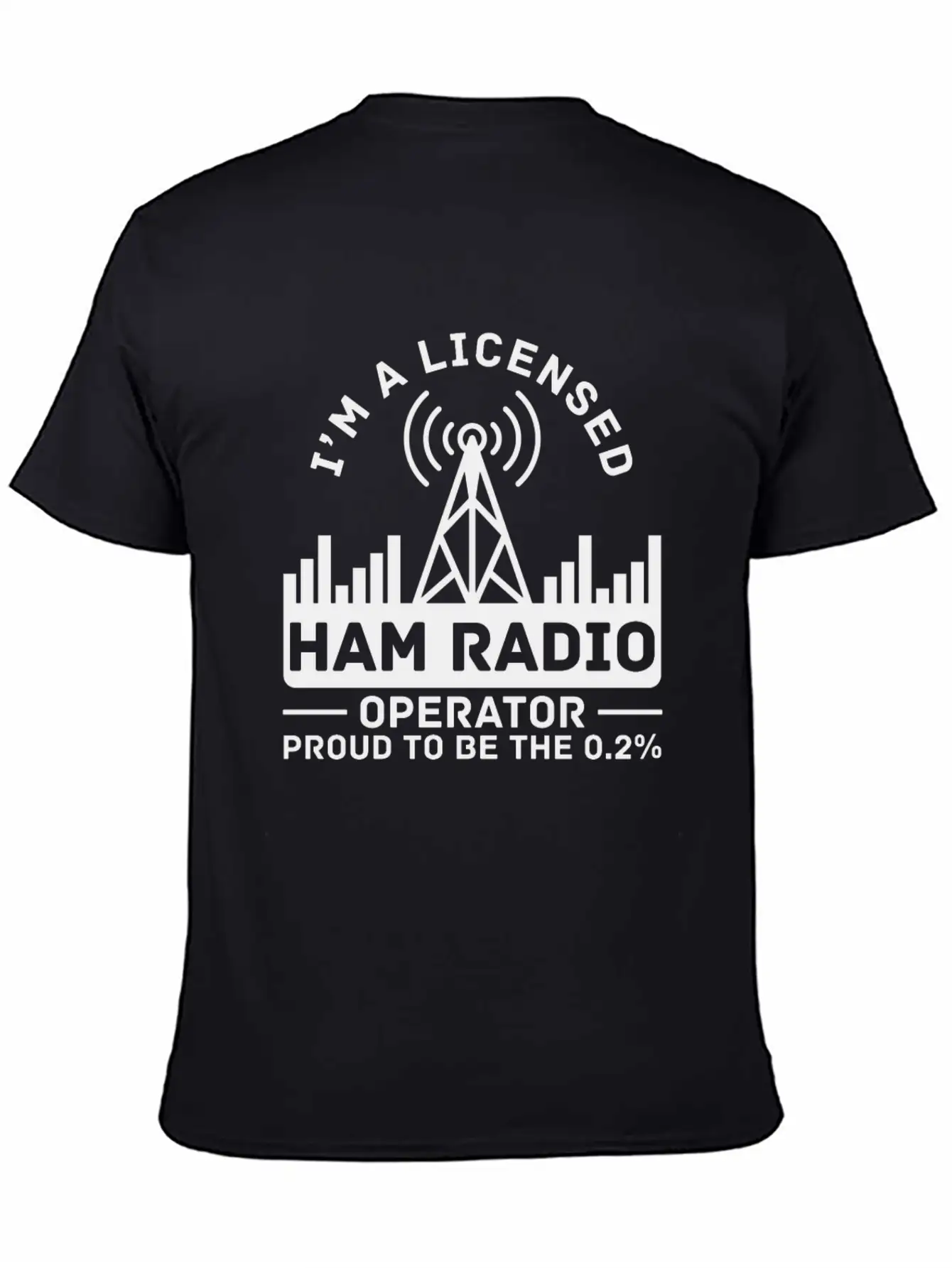 Licensed Ham Radio Operator Proud Amateur Radio Stylish Everyday T-Shirt – Unisex Basic Cotton Tee