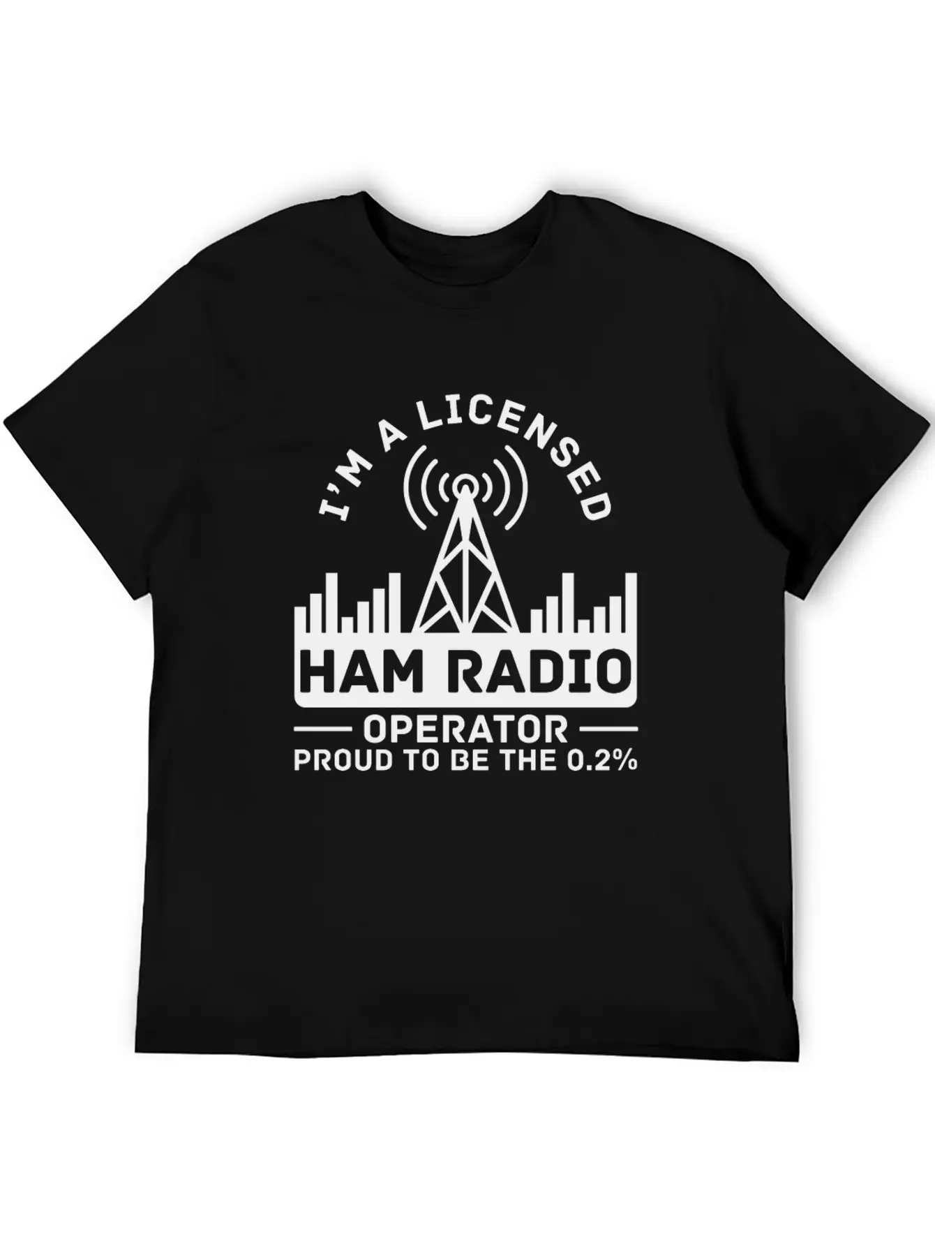 Licensed Ham Radio Operator Proud Amateur Radio Stylish Everyday T-Shirt – Unisex Basic Cotton Tee