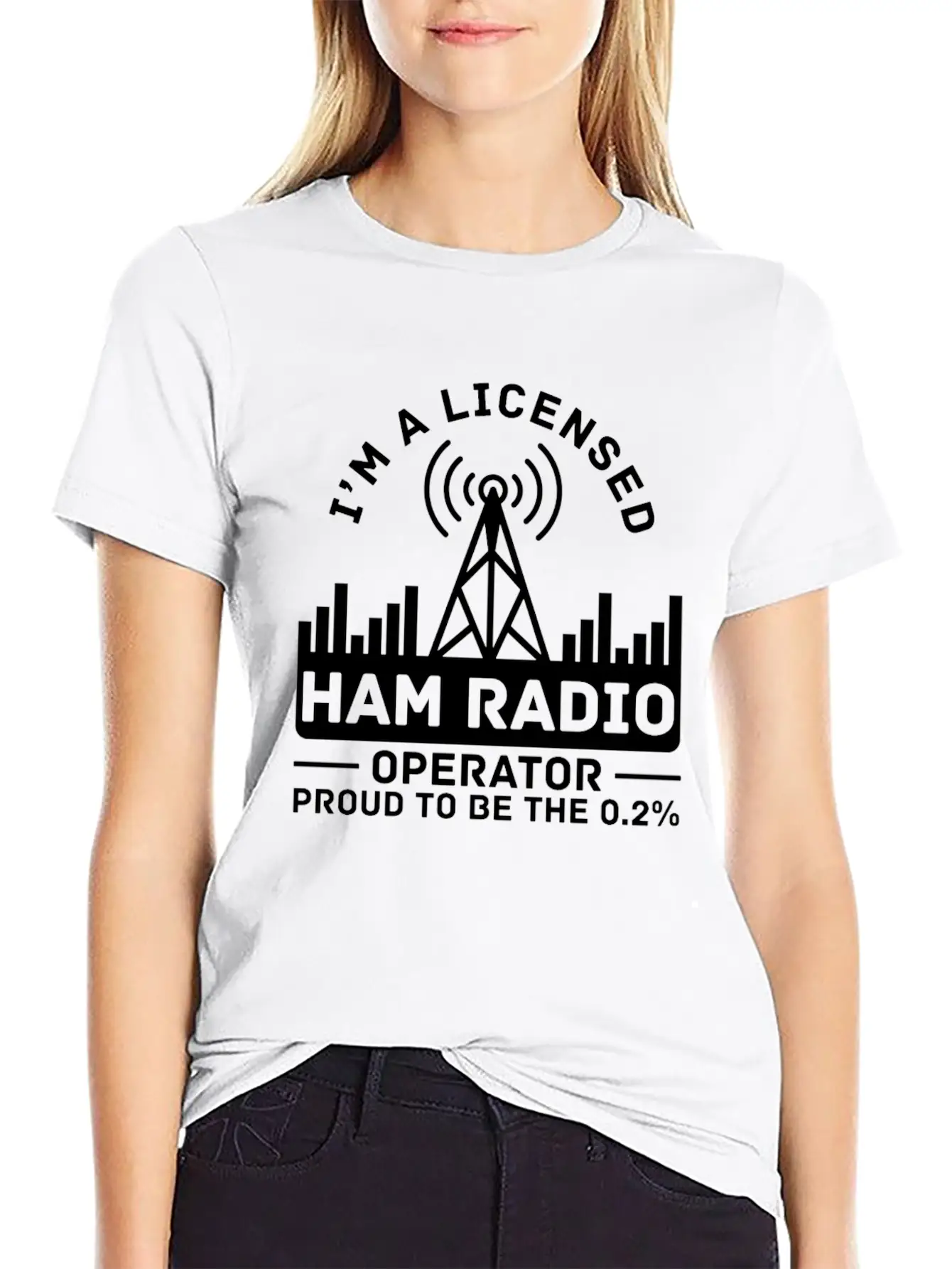 Licensed Ham Radio Operator Proud Amateur Radio Stylish Everyday T-Shirt – Unisex Basic Cotton Tee