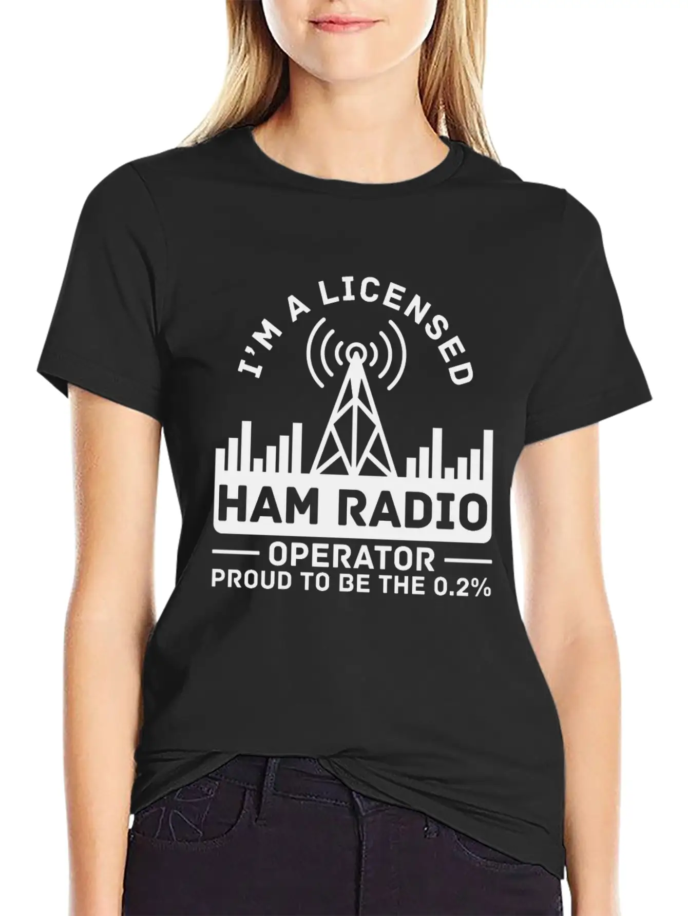 Licensed Ham Radio Operator Proud Amateur Radio Stylish Everyday T-Shirt – Unisex Basic Cotton Tee