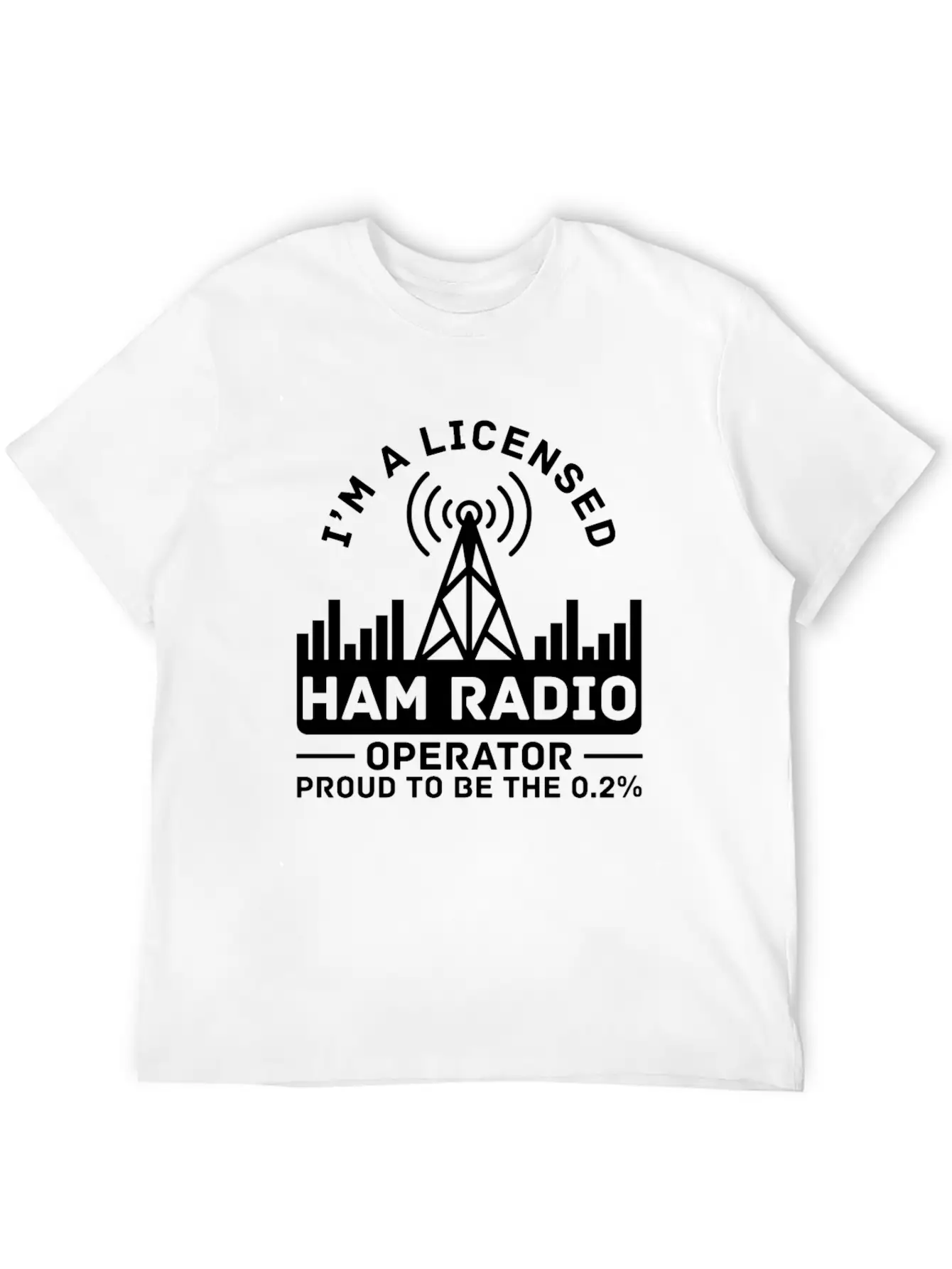Licensed Ham Radio Operator Proud Amateur Radio Stylish Everyday T-Shirt – Unisex Basic Cotton Tee