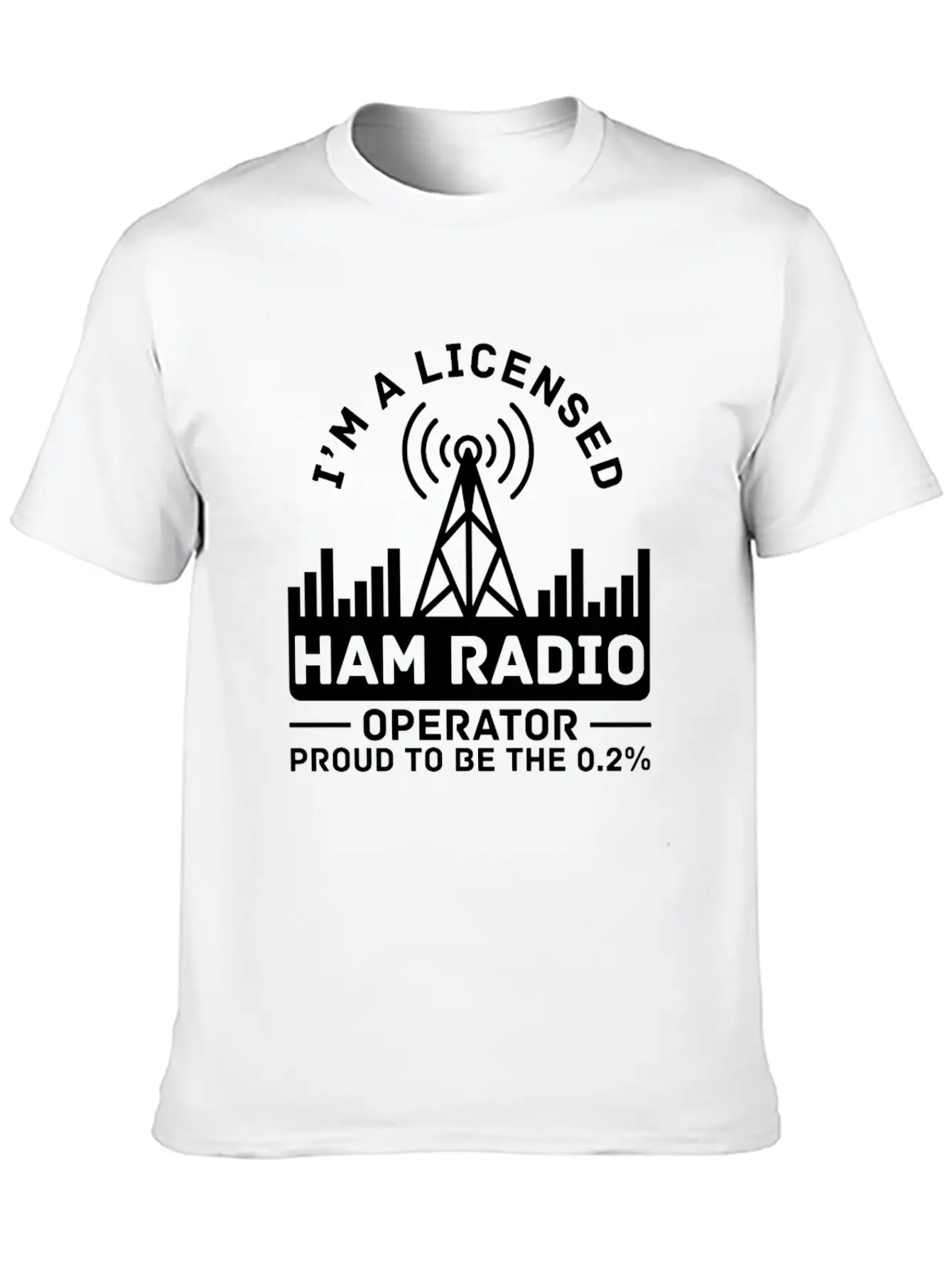 Licensed Ham Radio Operator Proud Amateur Radio Stylish Everyday T-Shirt – Unisex Basic Cotton Tee