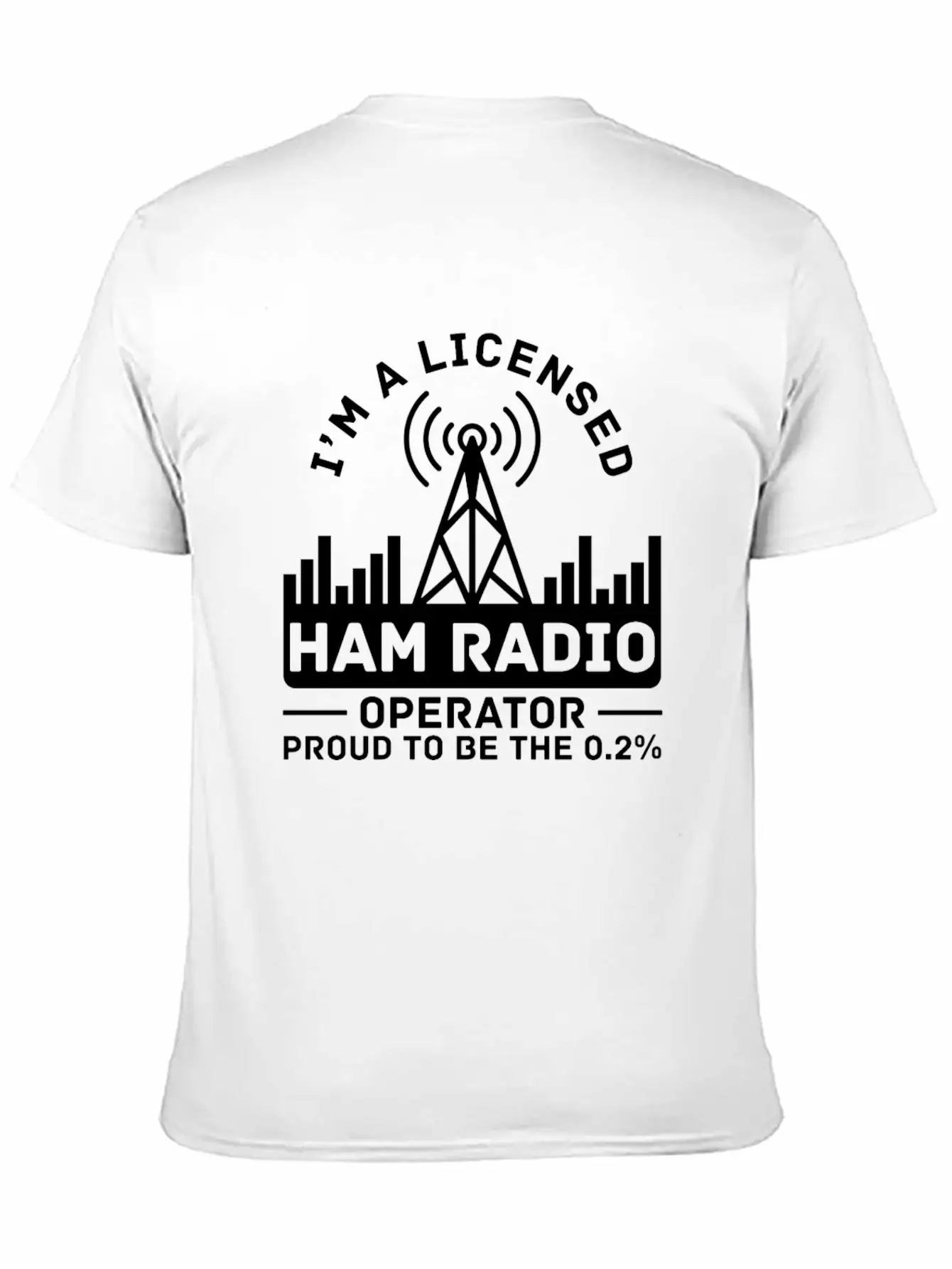 Licensed Ham Radio Operator Proud Amateur Radio Stylish Everyday T-Shirt – Unisex Basic Cotton Tee