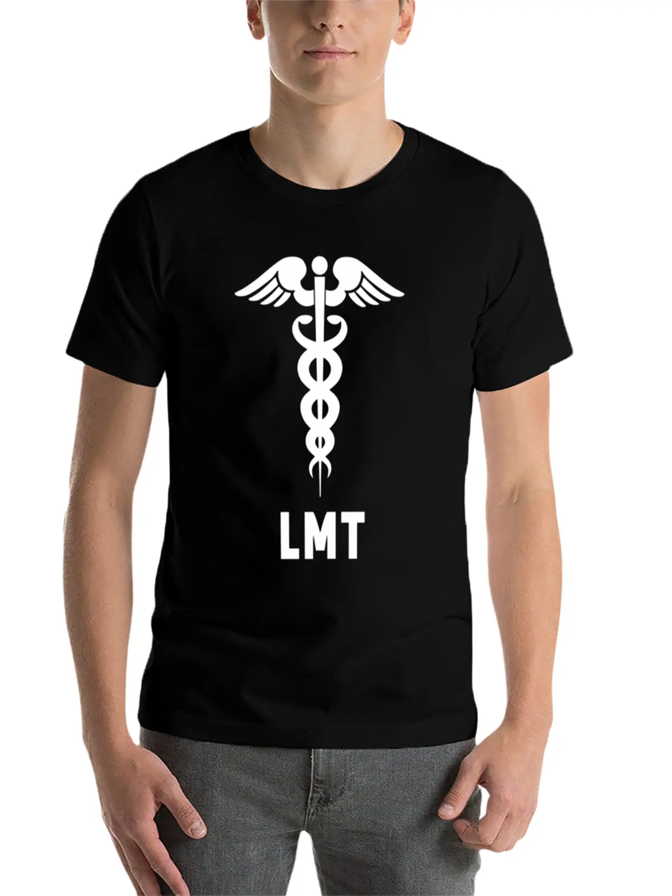Licensed Massage Therapist Lmt Caduceus Symbol Comfortable Minimalist Graphic Tee – Summer Style Essential