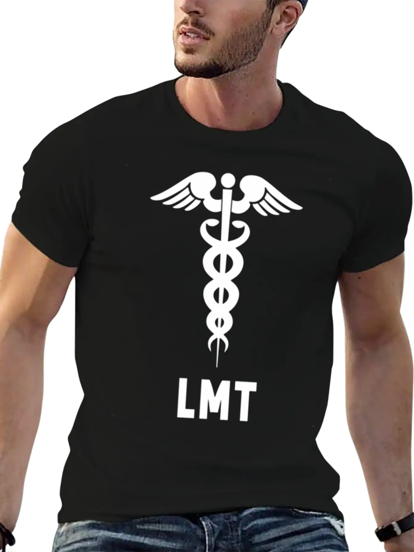 Licensed Massage Therapist Lmt Caduceus Symbol Comfortable Minimalist Graphic Tee – Summer Style Essential