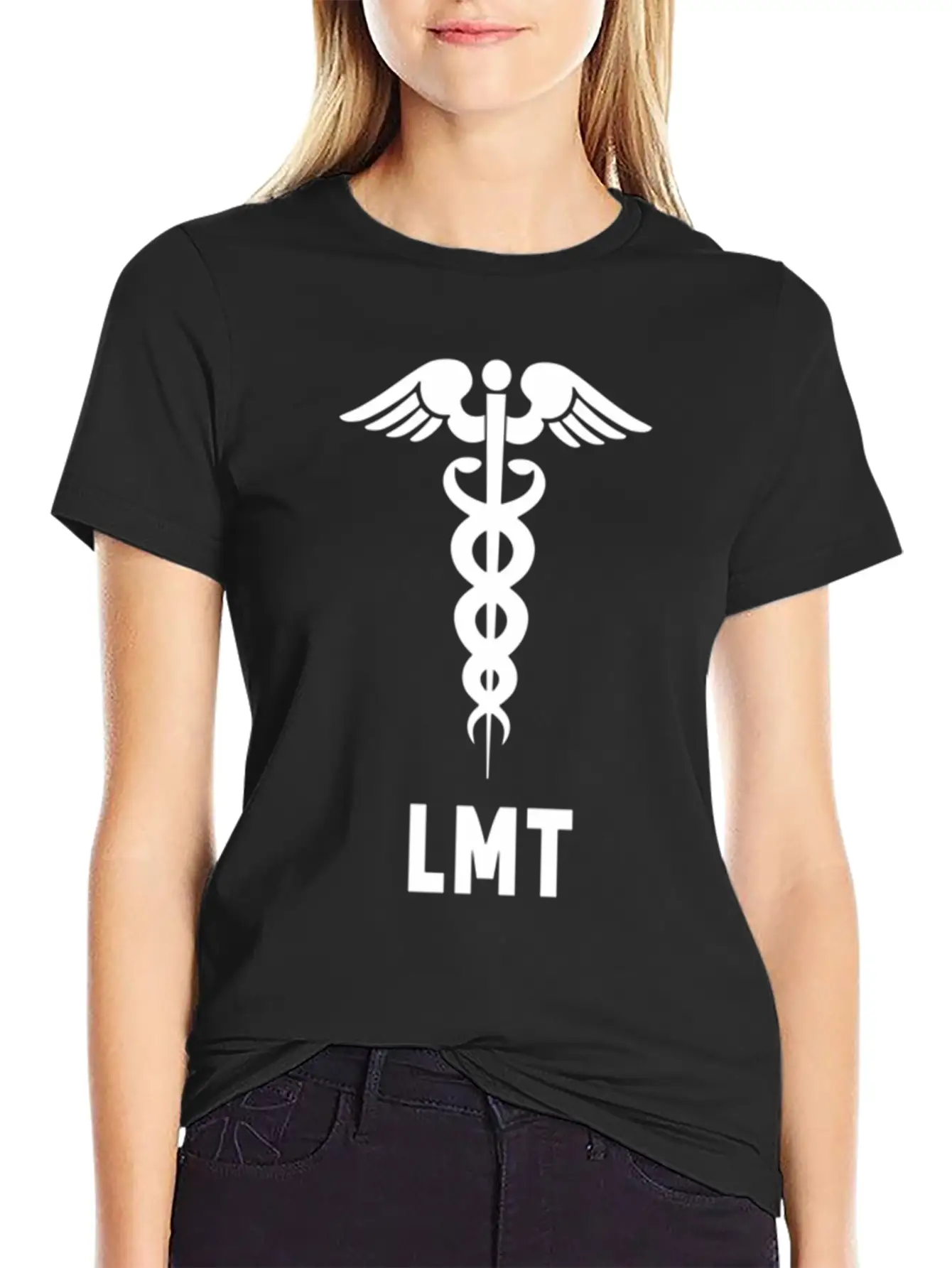 Licensed Massage Therapist Lmt Caduceus Symbol Comfortable Minimalist Graphic Tee – Summer Style Essential