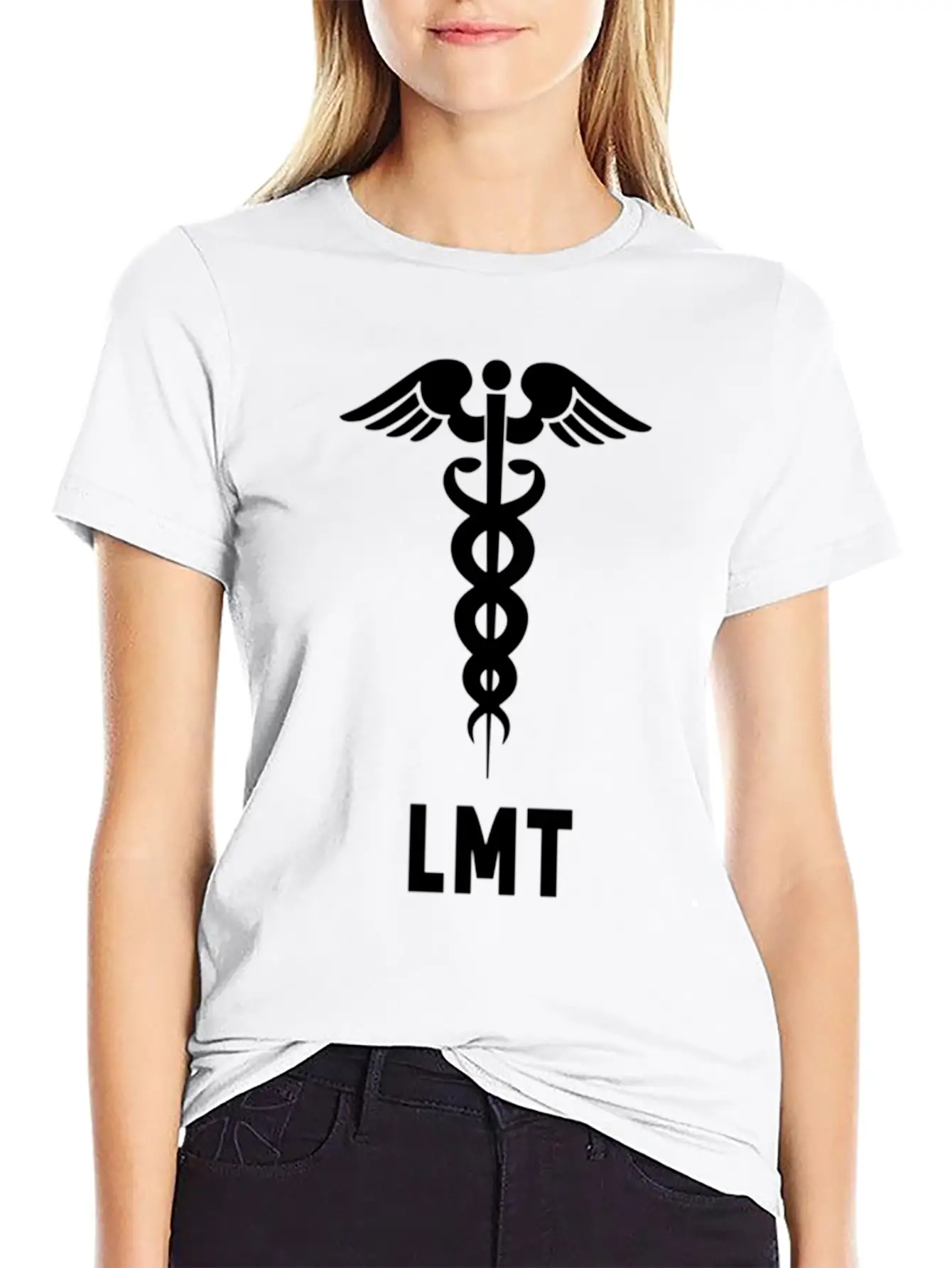 Licensed Massage Therapist Lmt Caduceus Symbol Comfortable Minimalist Graphic Tee – Summer Style Essential