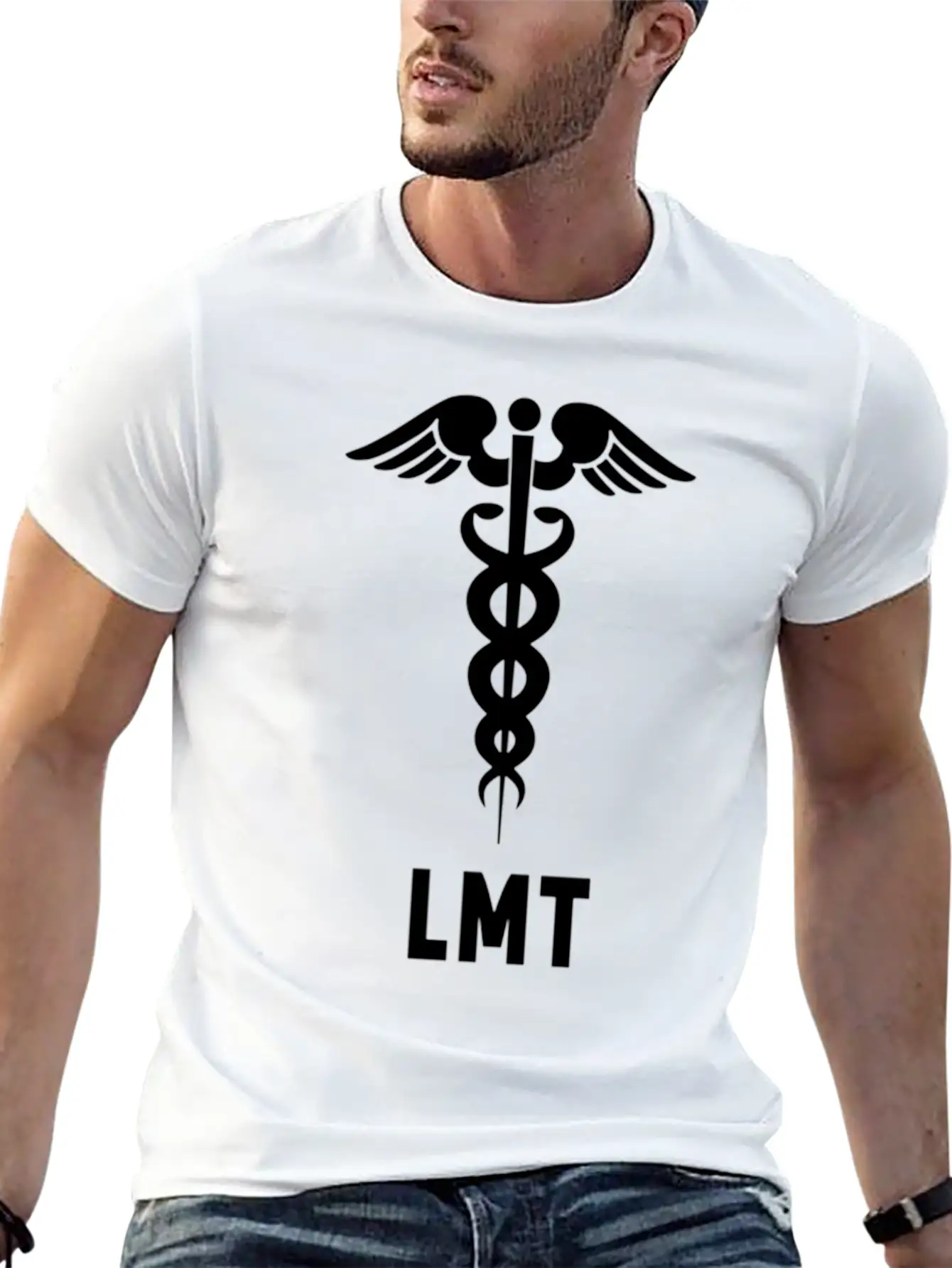 Licensed Massage Therapist Lmt Caduceus Symbol Comfortable Minimalist Graphic Tee – Summer Style Essential