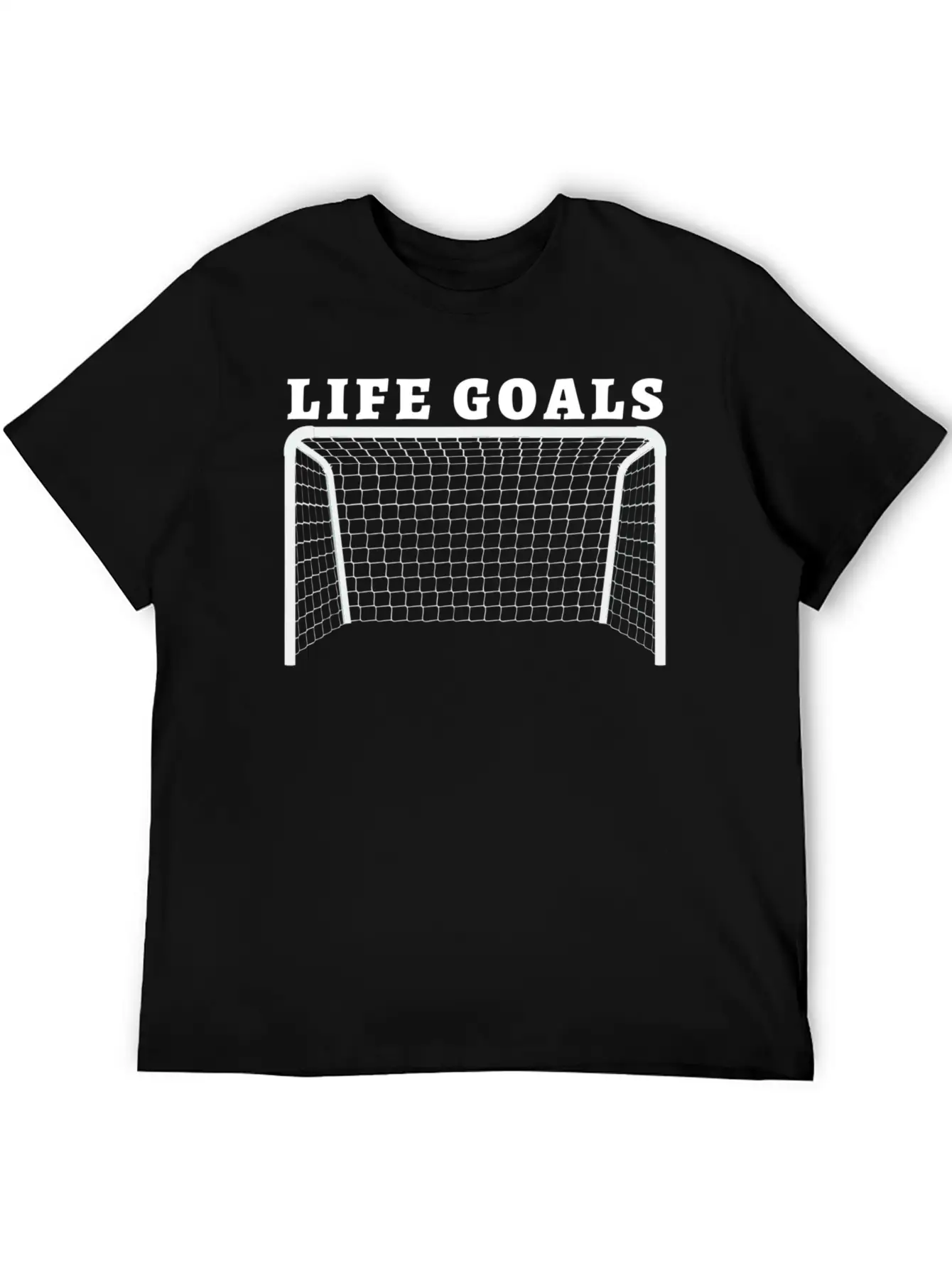 Life Goals. Funny Soccer / Football Player Gift Timeless Short Sleeve Tee – Comfy And Minimalist Design
